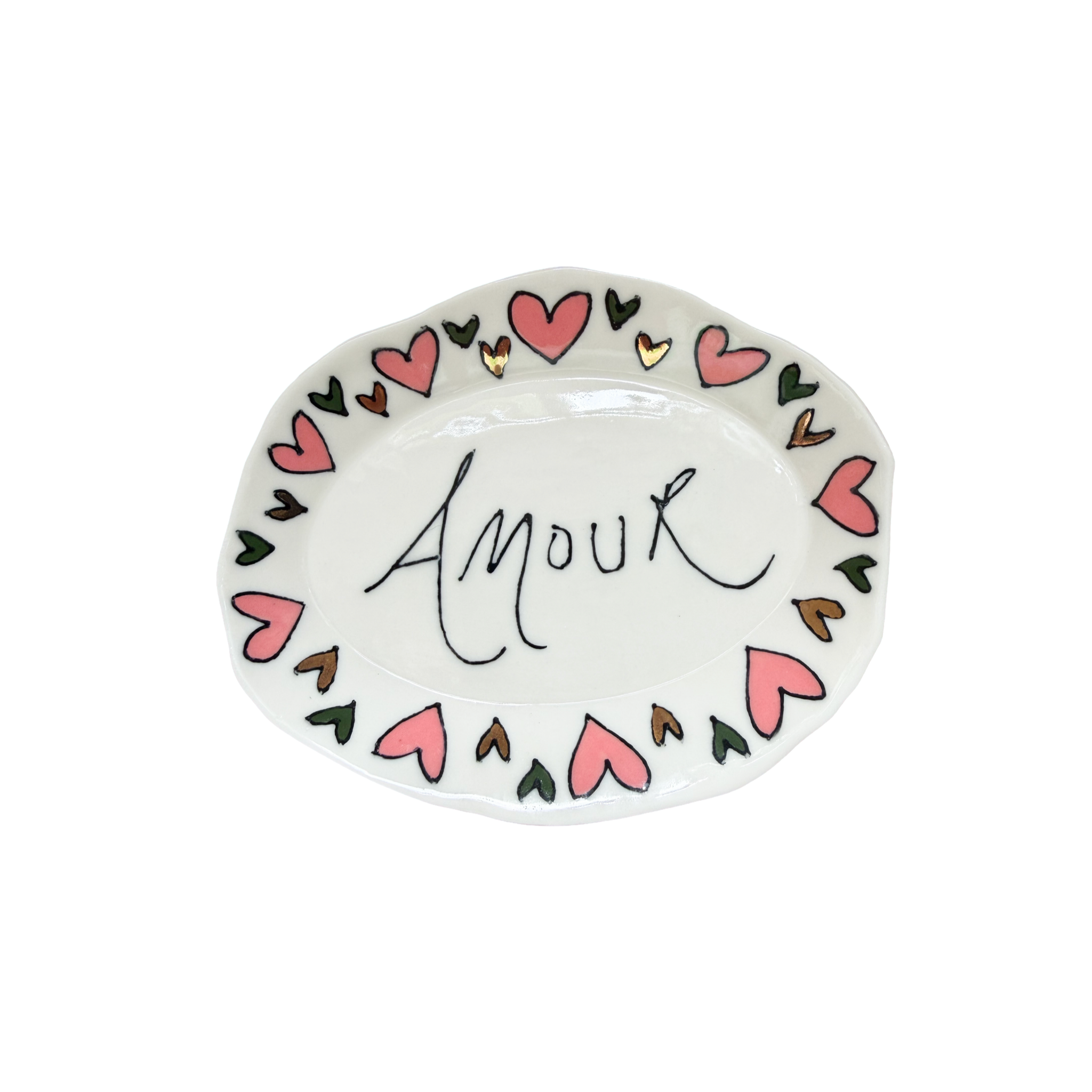 Oval Amour Dish  - green & pink.png