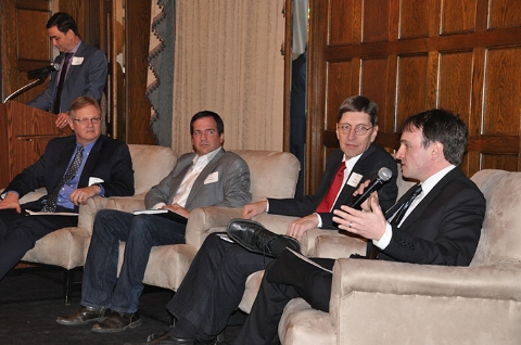 NEP's Senior Direction of Operations, Tom Roberts (second from left), joins other panelists in a discussion on clean energy and driving innovation in Ohio.