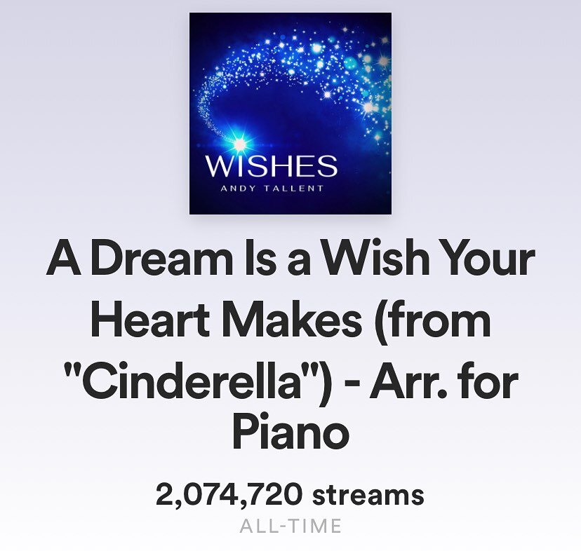 I&rsquo;m amazed at the life this song has taken on. The #Disney adventure continues and I&rsquo;m thankful to be on the journey. 
@halidonmusic 
@disney 
@disneymusic 
#adreamisawishyourheartmakes 
#disneypiano
#waltdisney