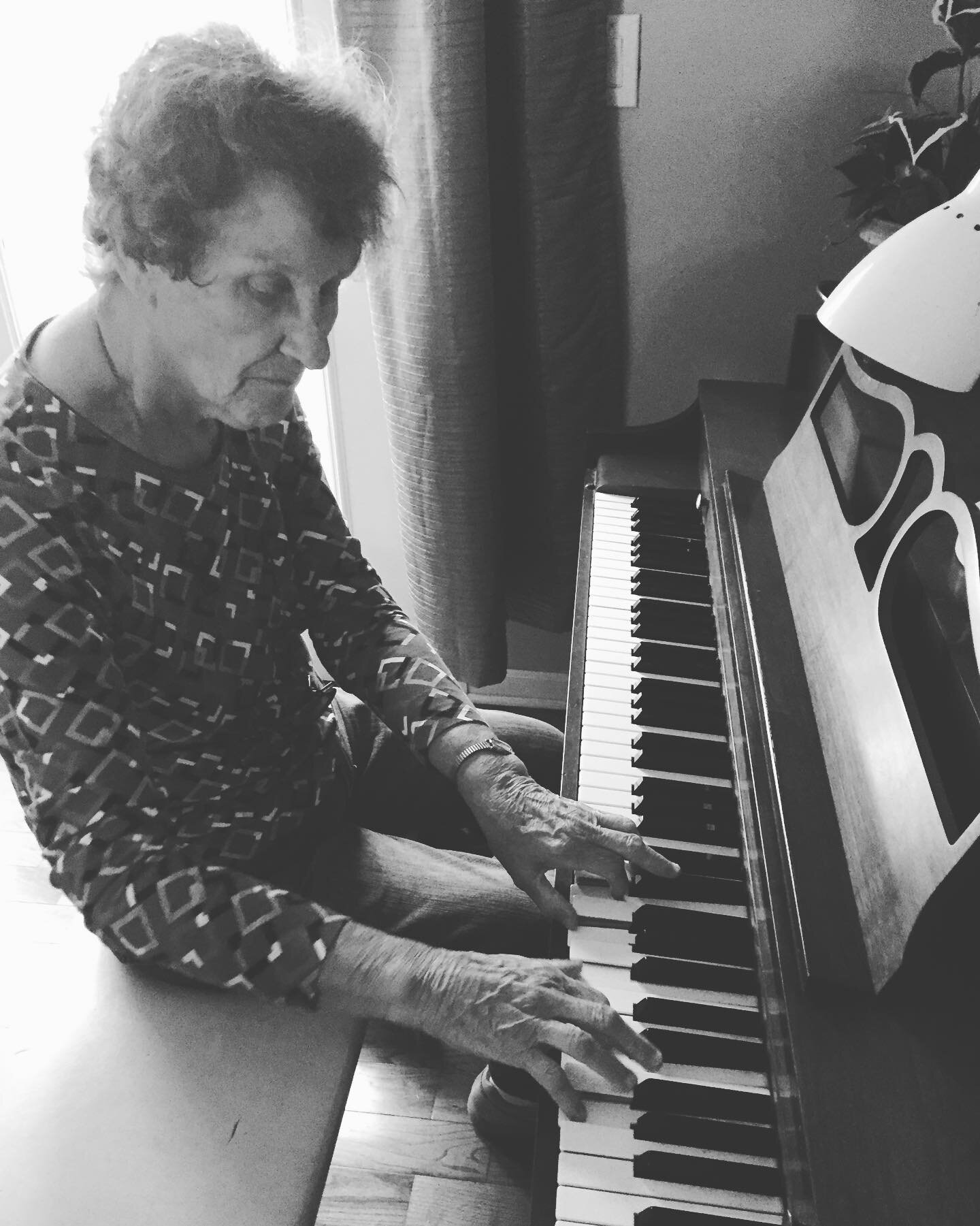 She lit the fire and let me take over her piano when I was a kid. My life forever changed. Looking through pictures of mom and smiling in my heart over the legacy she has, not to just me, but to many other people. So grateful to God for getting to ca