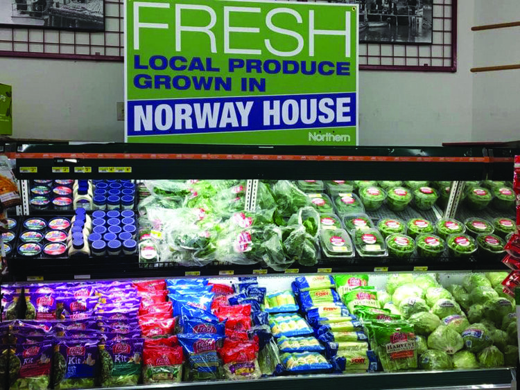 In Norway House Cree Nation, the hydroponic container garden provides locally grown produce to the northern store, school, and hospital.