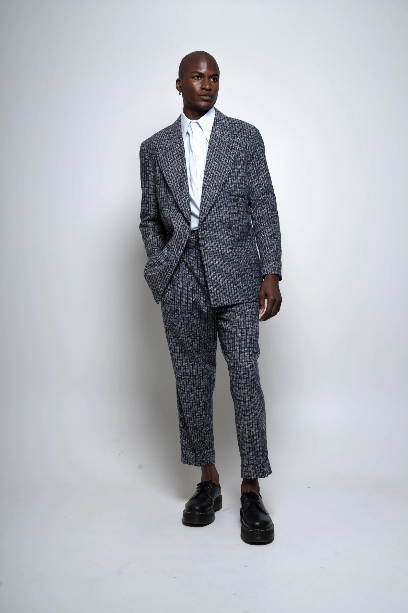 DB Blazer - Yarn-dye print