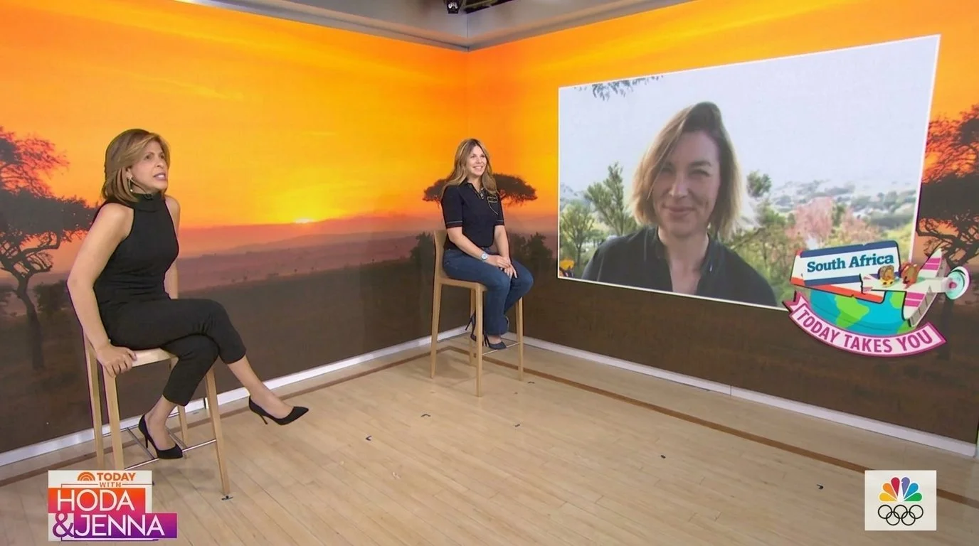 Jo Munnik with Hoda and Jenna on NBC's TODAY show in Cape Town