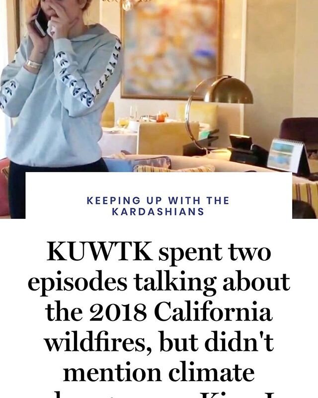 We all know that celebrities can bring fierce attention to a big messy problem. Which is why @glamouruk writer @lottieawinter was appalled when the #Kardashian tribe stepped up on deathly California wildfires and yet  missed the opportunity to mentio