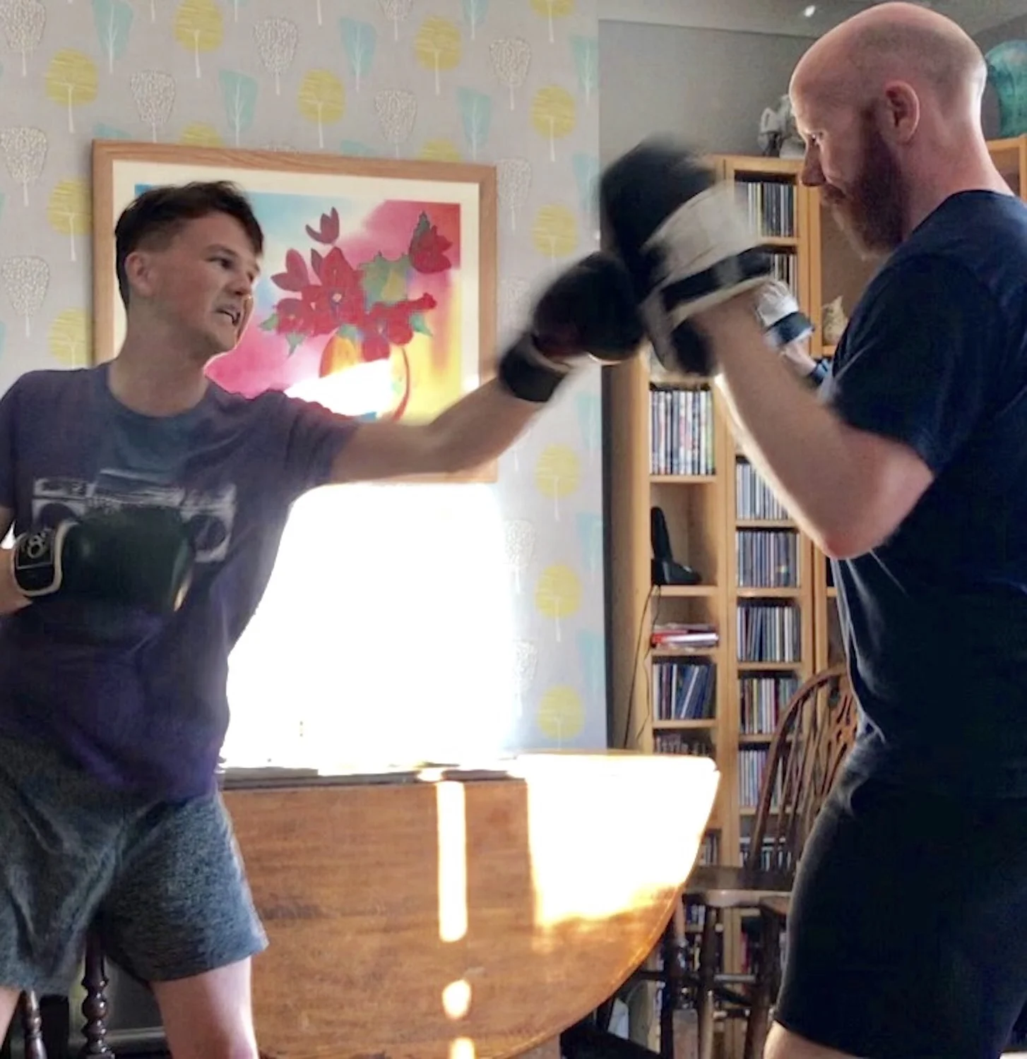 Our client Sanson unleashes on the Boxing pads, during his weekly Personal Training session in Brighton. You wouldn’t want to be on the recieving end of that jab!! :D