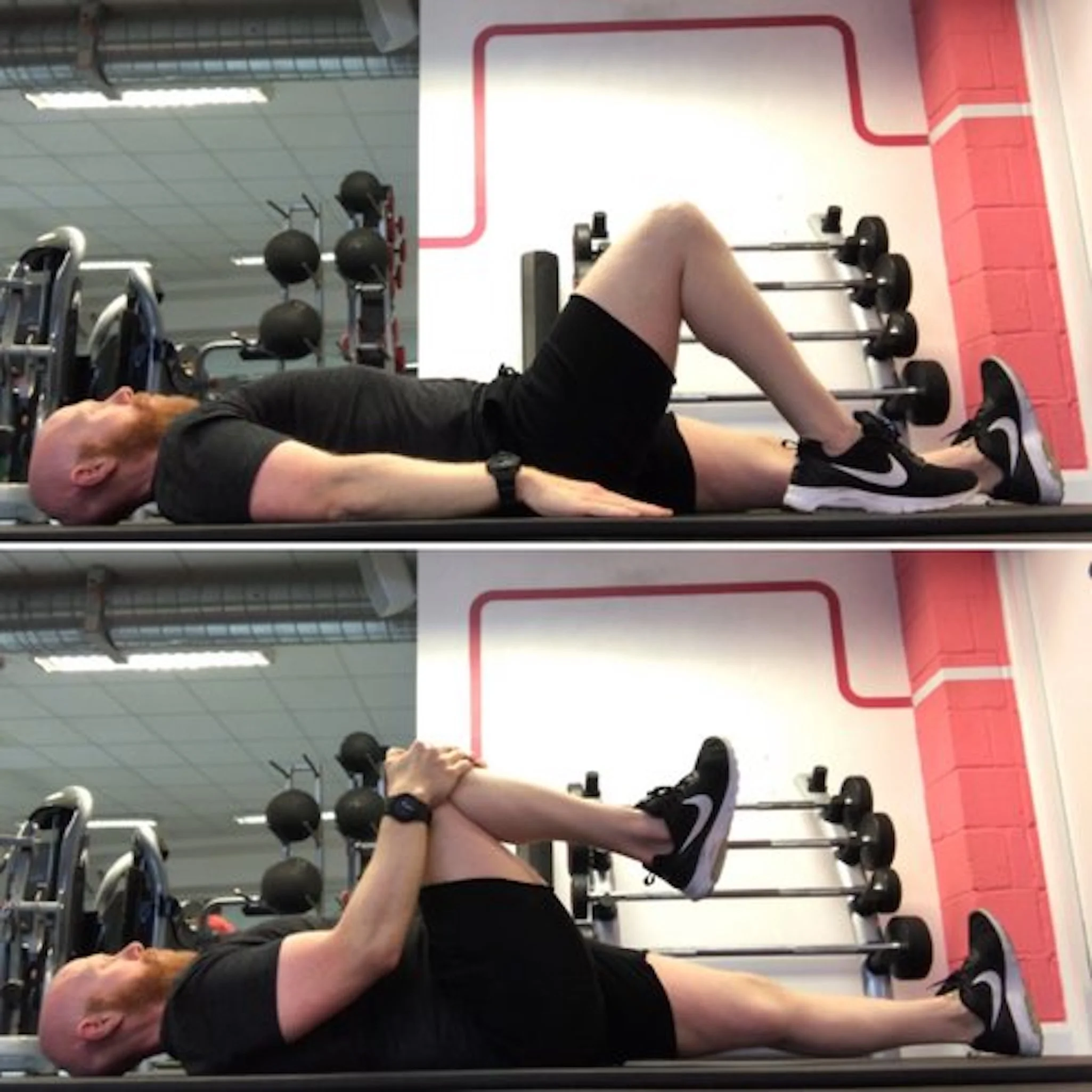6. How to... supine hip stretch
