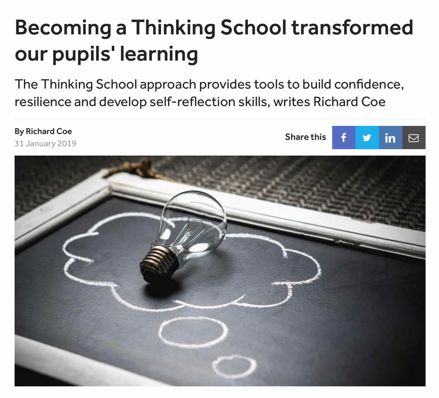 TES: Thinking Matters