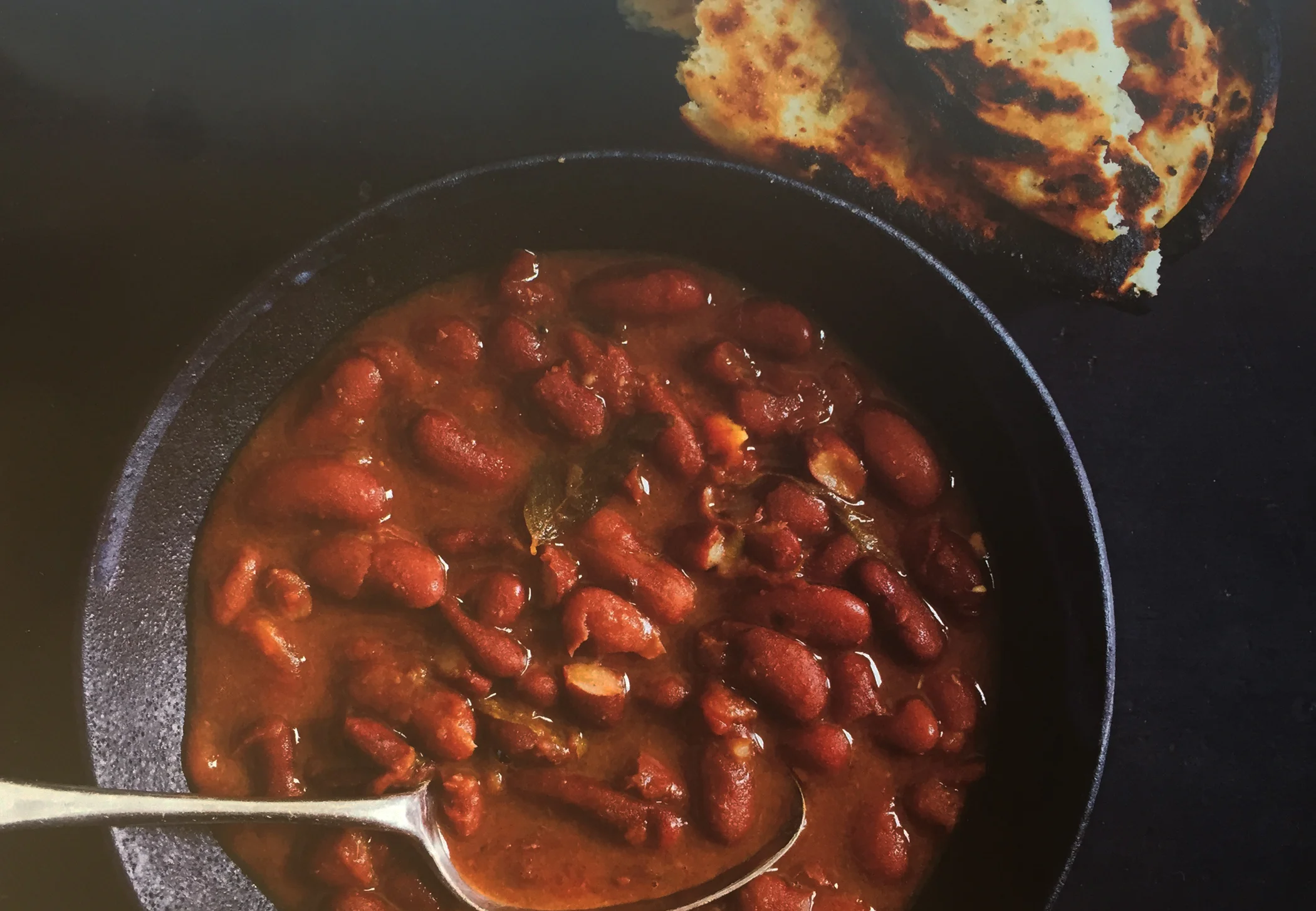 Gujarati hot, sweet and sour red kidney beans. Image from Madhur Jaffrey’s Instantly Indian Cookbook.