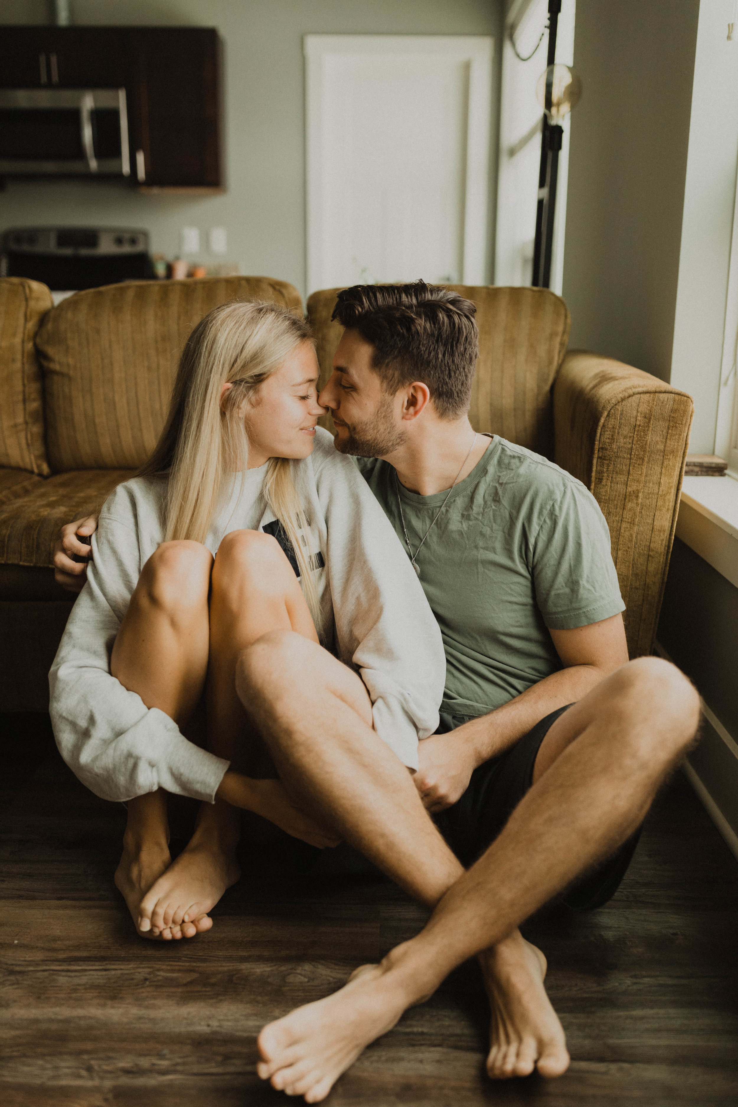 Intimate In home engagement Session