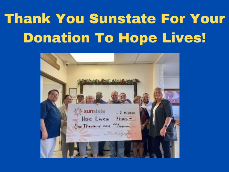 Sunstate Donation