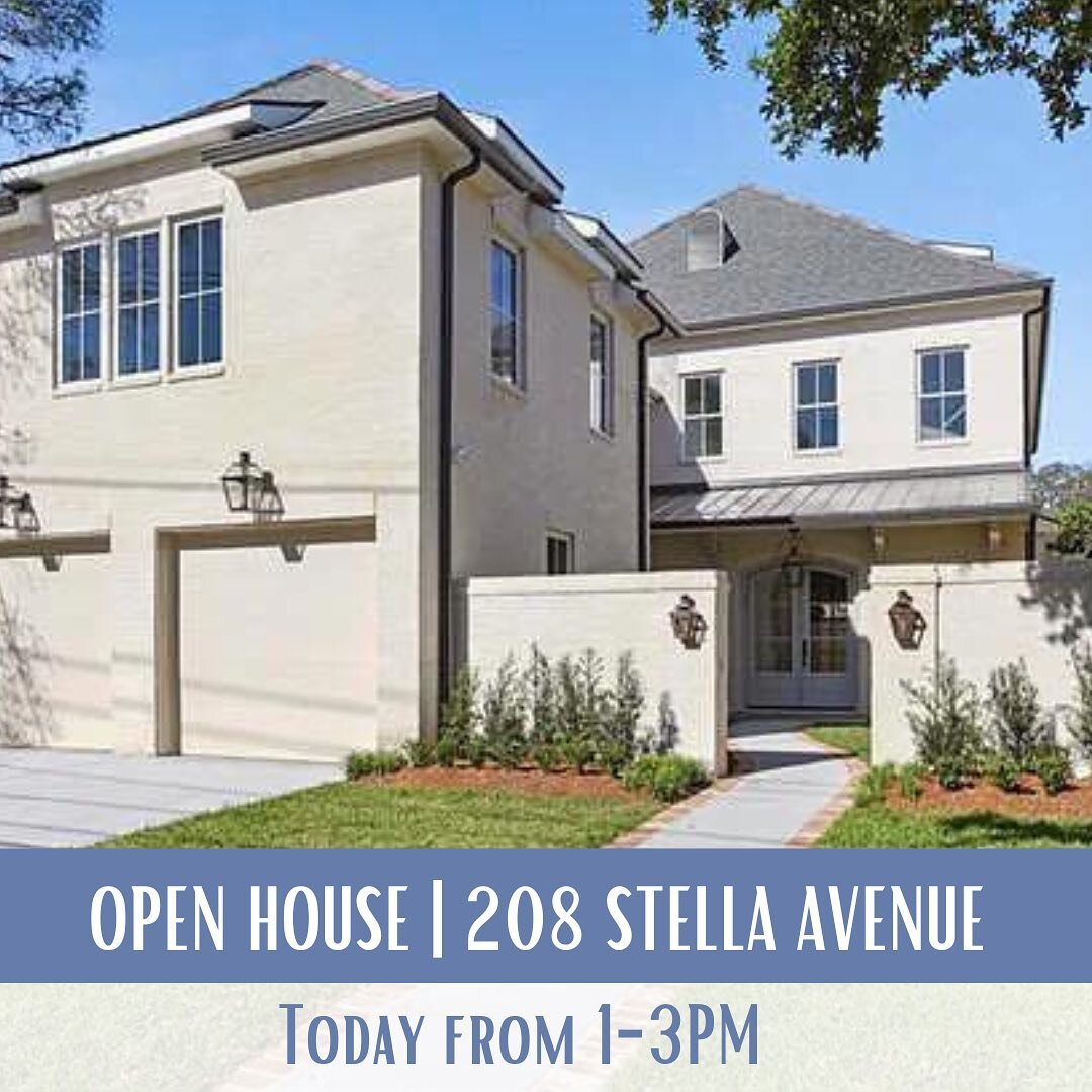 5 bedrooms, 5.5 bathrooms, &amp; all the bells and whistles. Come take a look at one of our favorite #BuiltByBancroft projects to date today from 1-3pm at 208 Stella Avenue in Metairie Club Gardens.