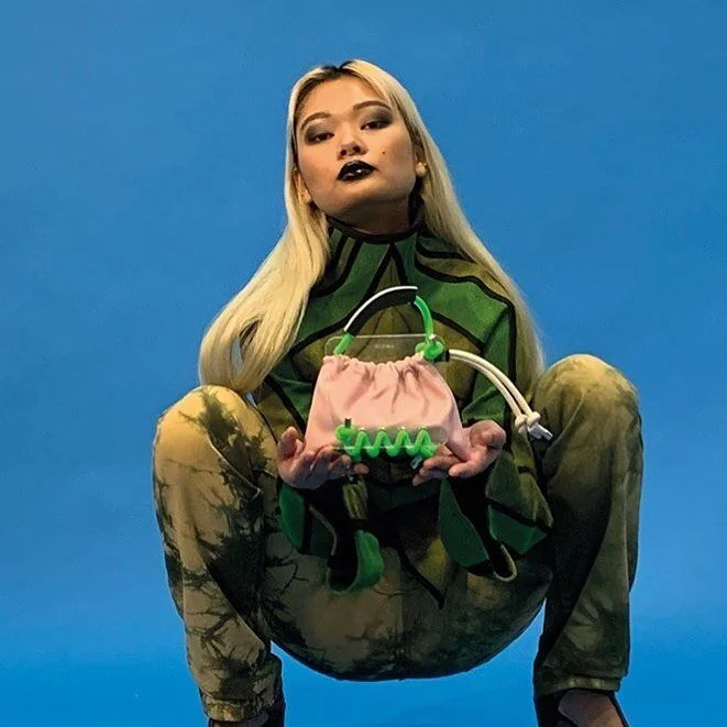 Custom black lip on @minmie using @maccosmetics eyeshadow in carbon &amp; lip glass in clear. For @scotria 
.
.
.
.
.
.
.
.
.
#makeup #bytinabeauty #makeupartist #scotria #customlipcolor #editorial #fashionmakeup