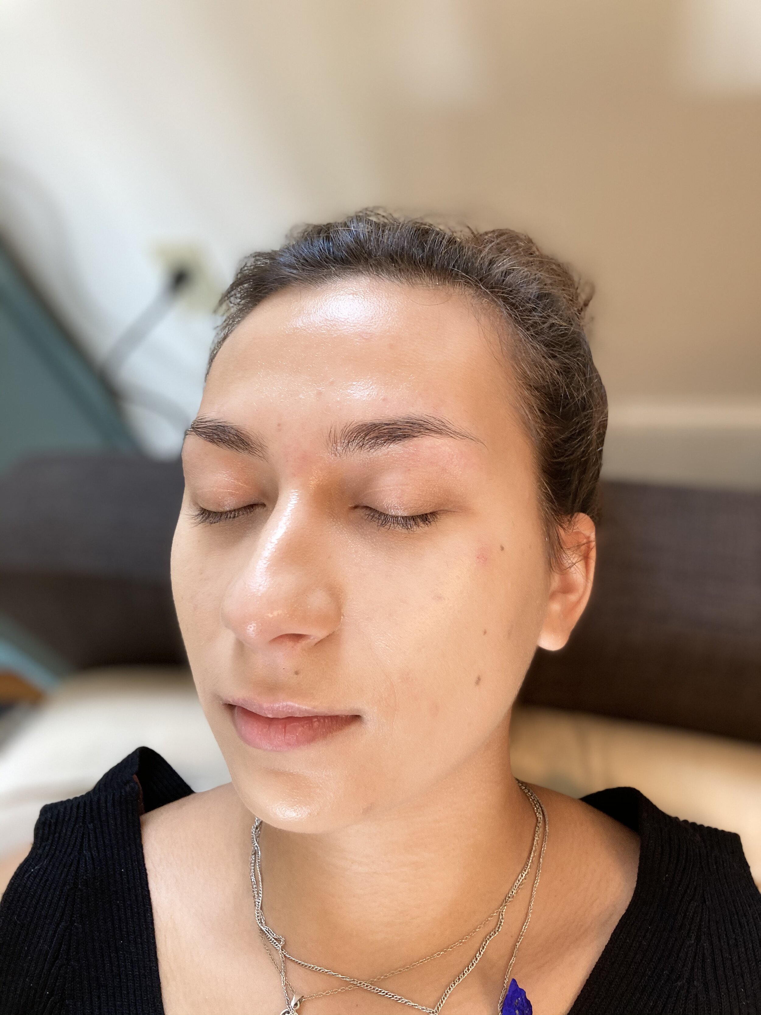  Eyebrow wax for a client who wanted to keep the shape, but clean up. 