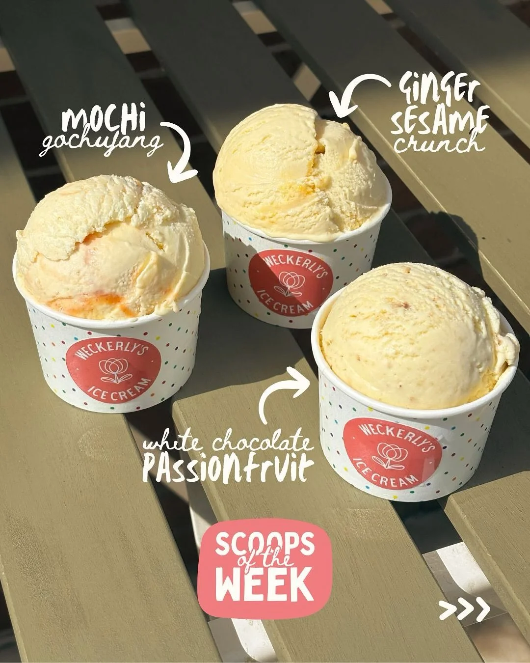 Flavors you didn&rsquo;t know you needed until now&hellip; 👀

🍡 Mochi Gochujang: Sweet cream seasoned with rice and house-made mochi, swirled with gochujang caramel
🤍 White Chocolate Passionfruit: Caramelized white chocolate sweet cream swirled wi