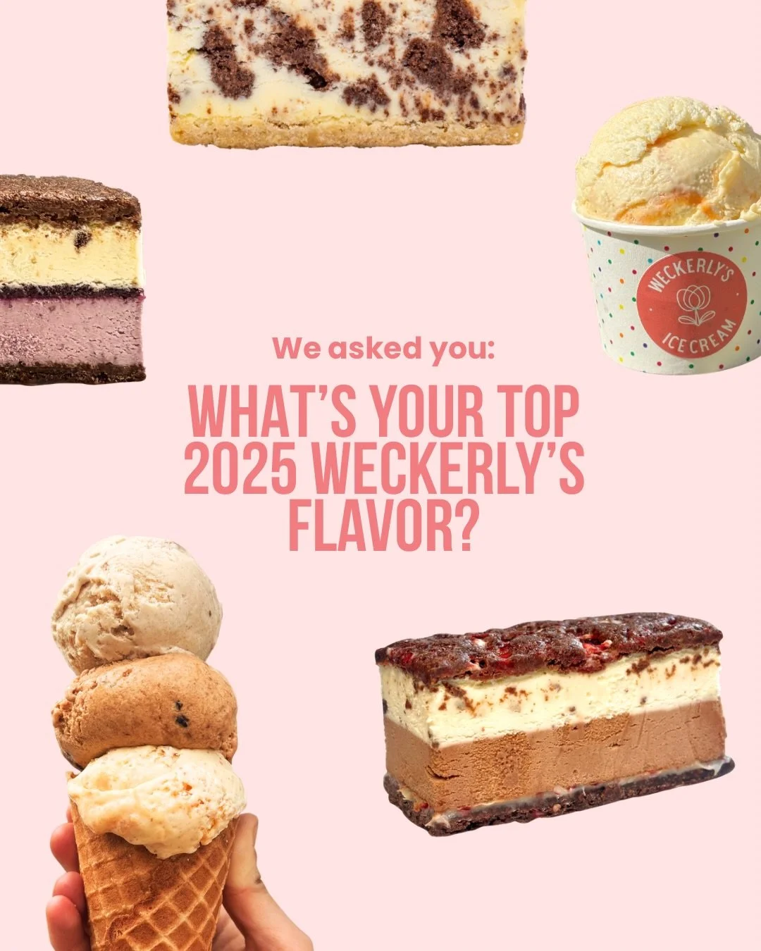 You spoke, we scooped 🍦
 These were your top Weckerly&rsquo;s flavors of the year, from Brown Butter Yellow Cake to Lemon Berry Graham and everything in between

If you missed the poll what was your favorite flavor of the year? Tell us in the commen