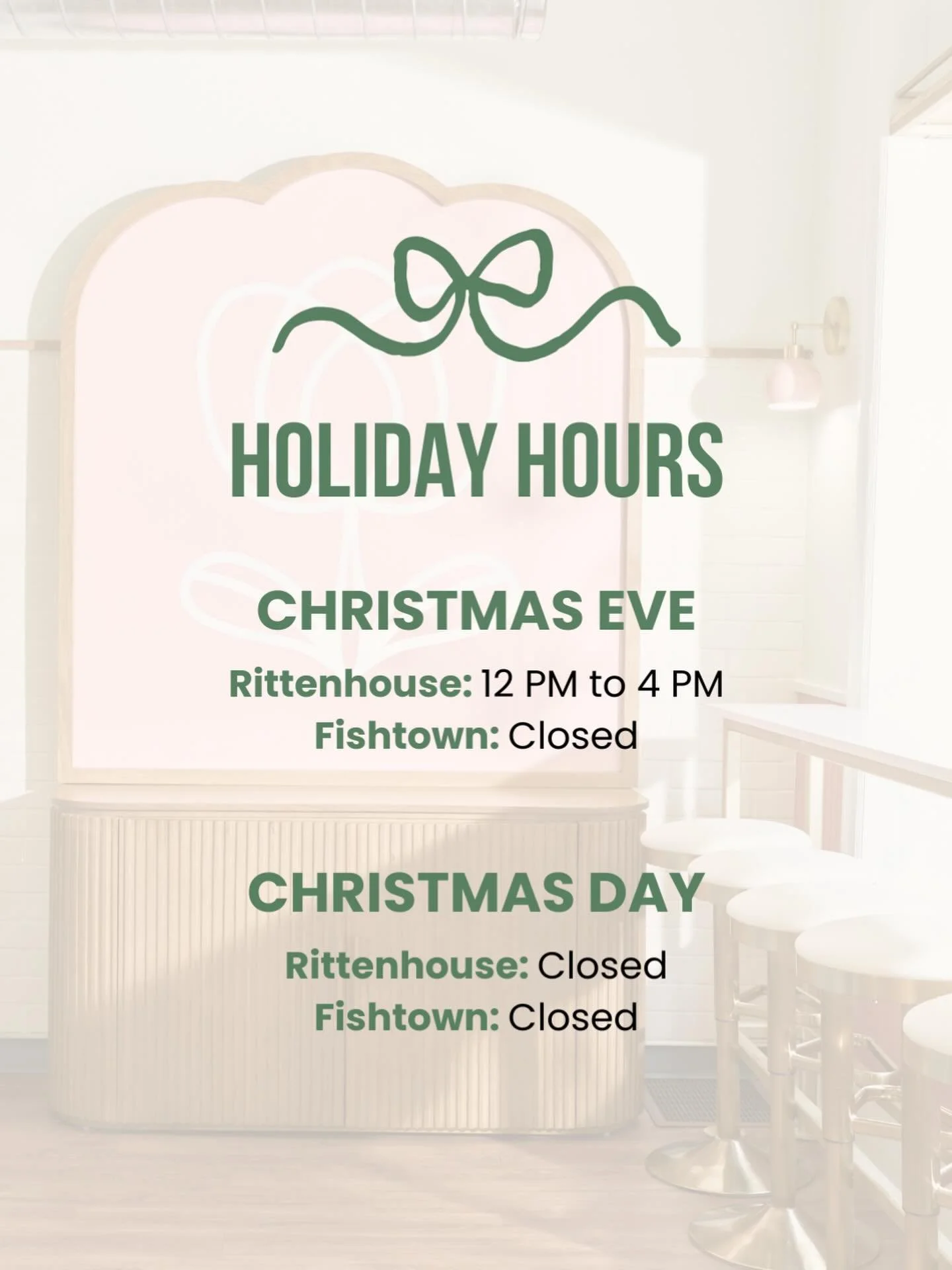 Rittenhouse is open today until 4pm. Come grab your last minute treat! We have scoops, coffee, pints, minis and more!