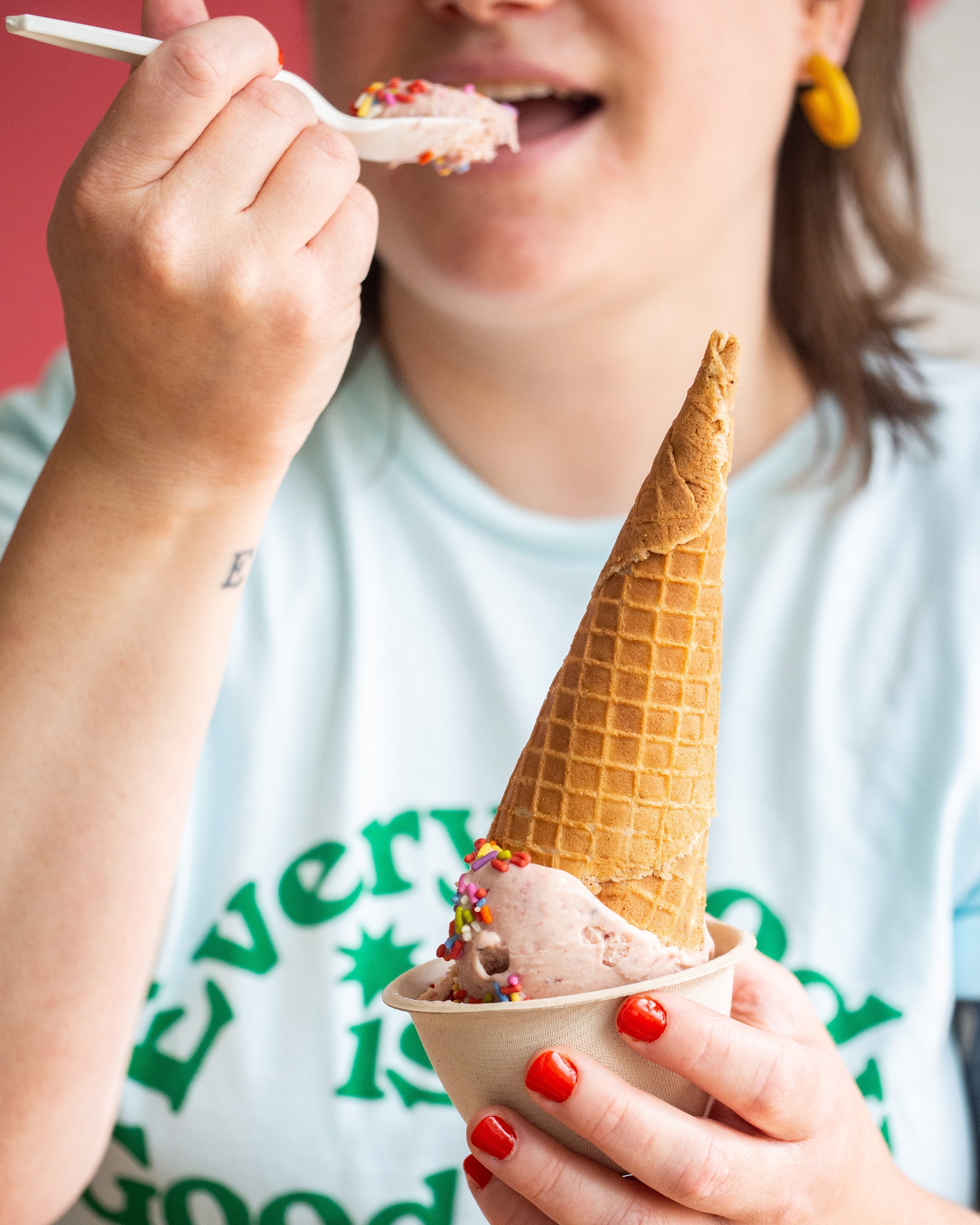 Eating Ice Cream Scoop