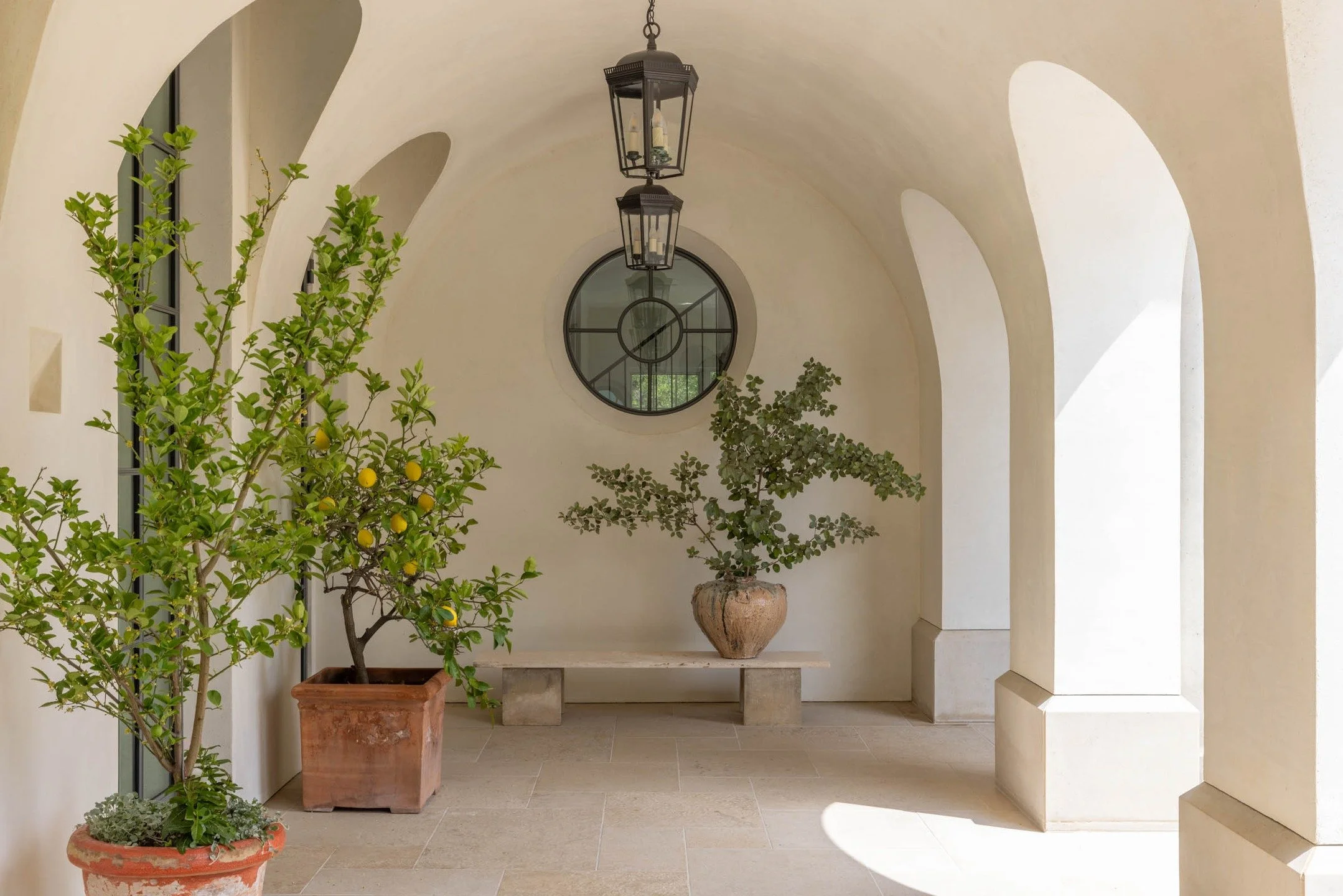 At our lakeside retreat project, a vaulted loggia provides welcome shade in the morning and serves as a winter protection for the owners&rsquo; many citrus trees.
Inspired by our #ICAAdrawingtour of Rome as well as the beautiful play of light in John