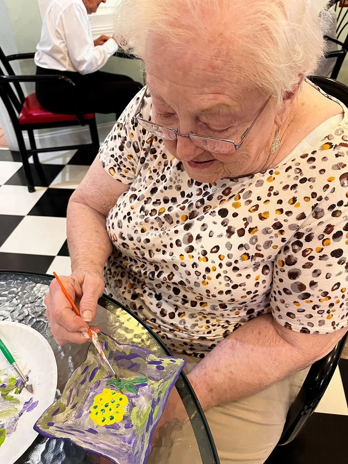 The ladies let their creativity flow.