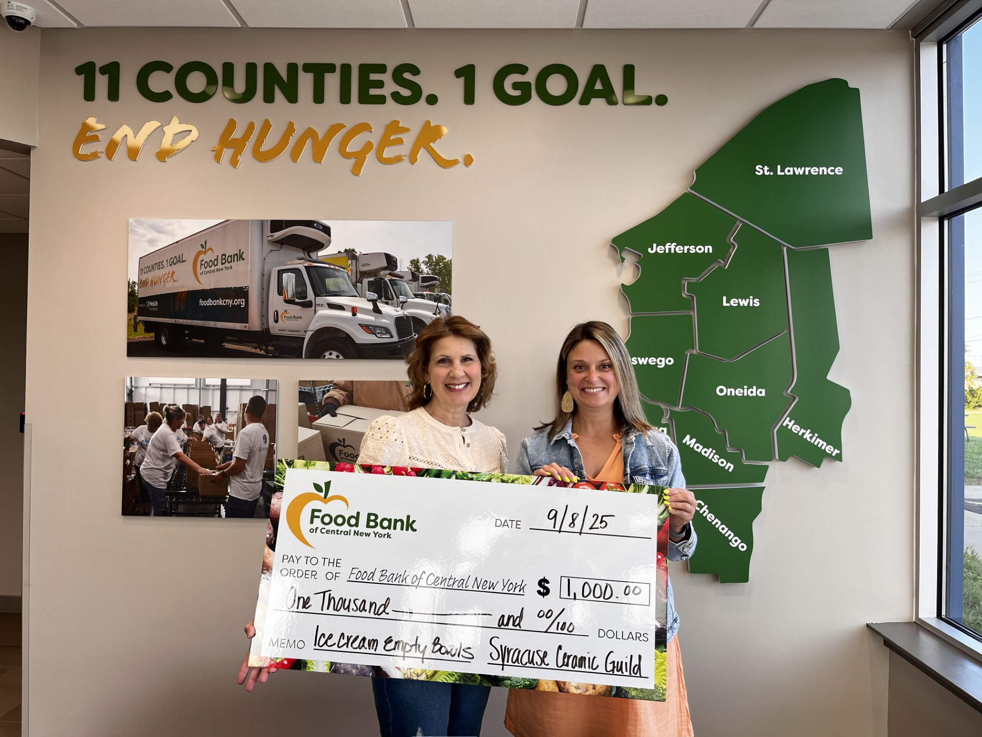 The event raised $1,000. That's 3,000 meals!