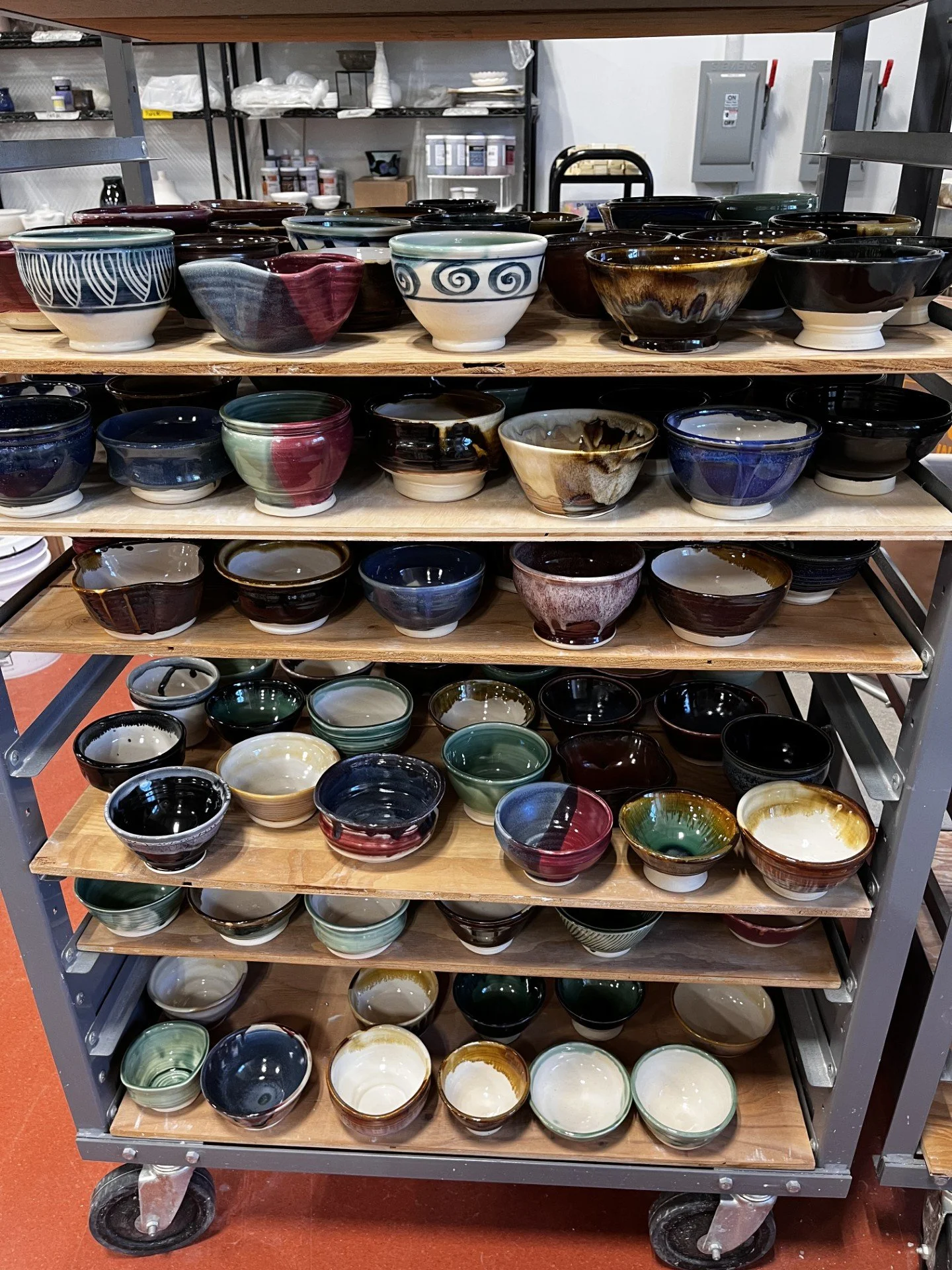 Here are all the beautiful completed bowls.