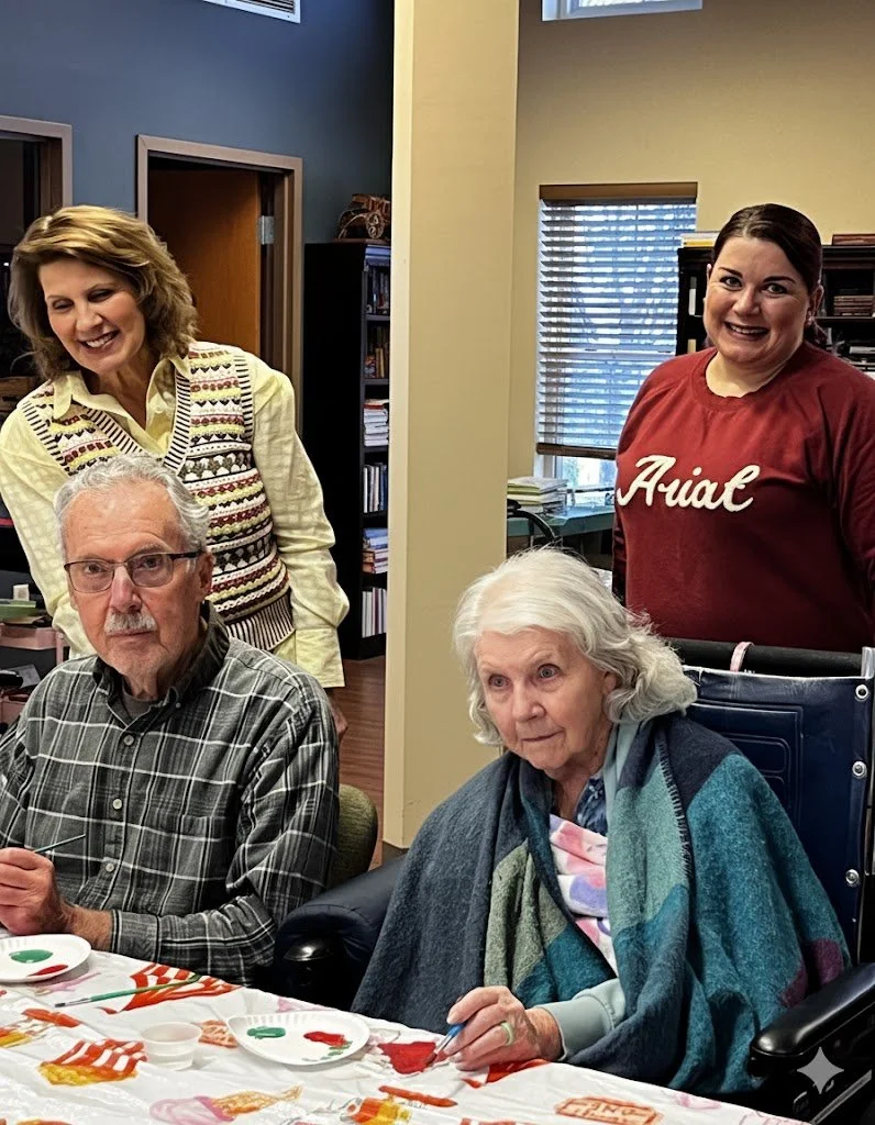 Mary and Ann were there to assist!
