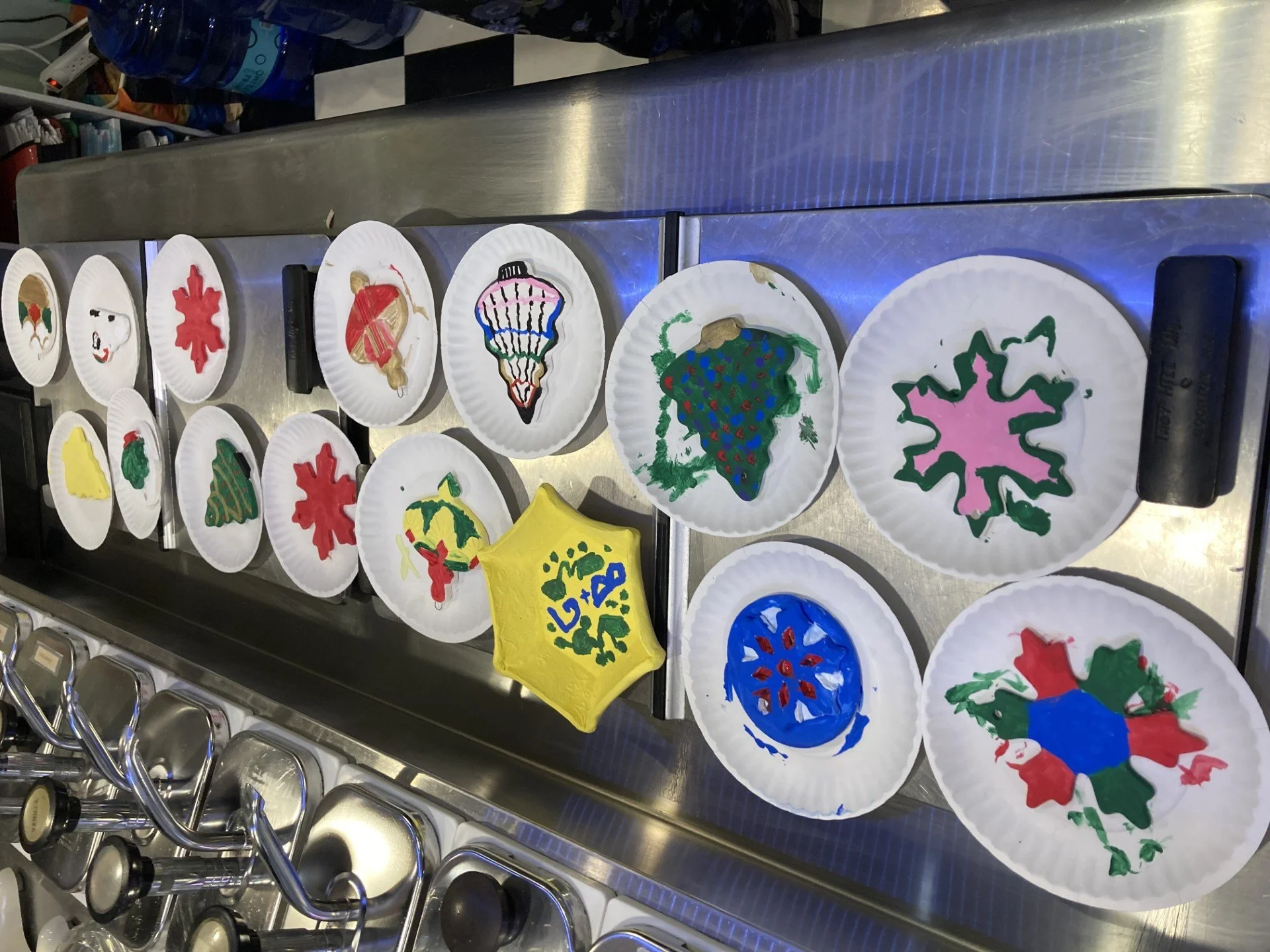 Here is a sample of the completed ornaments.