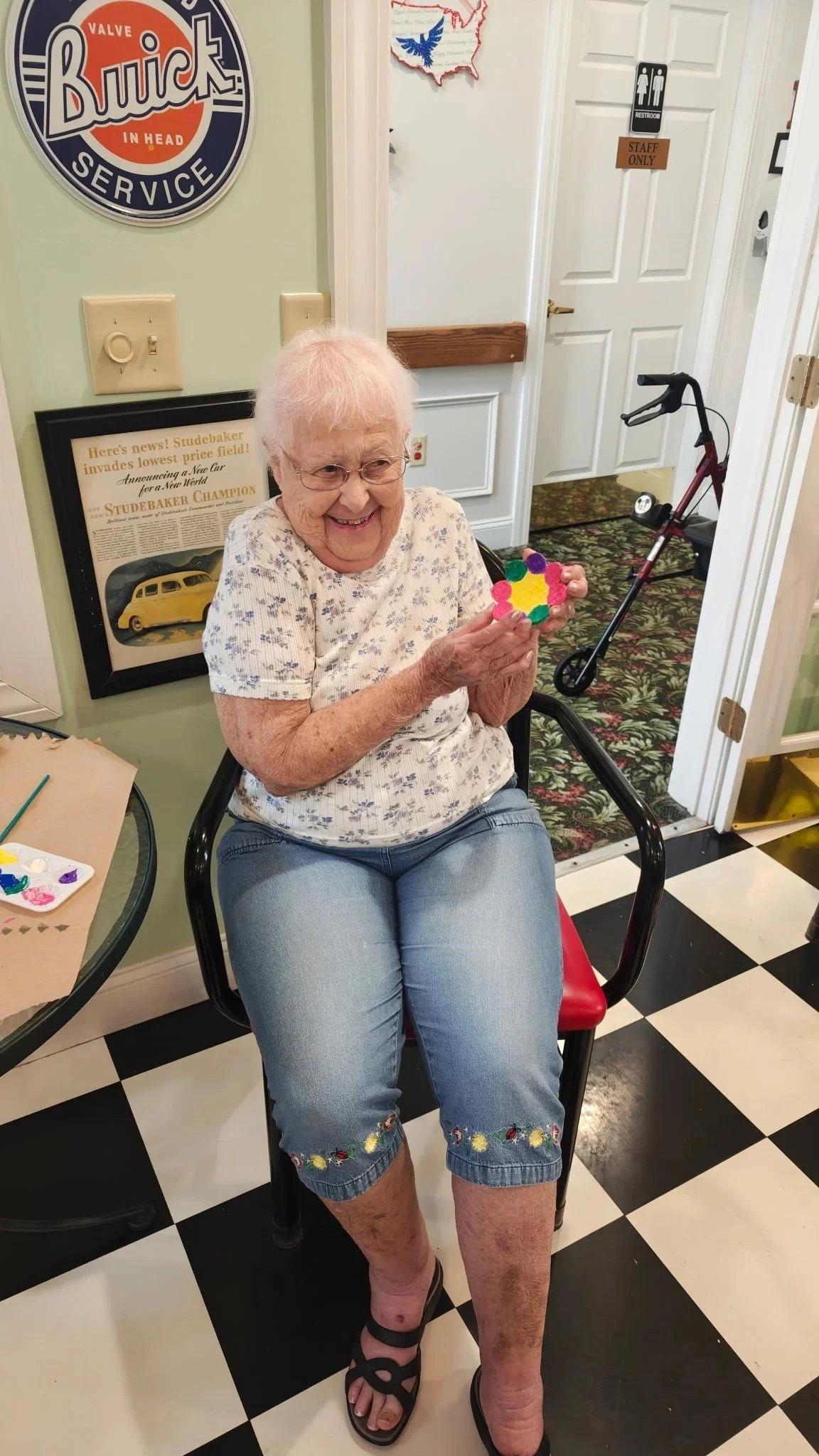 This lady had a lot of fun!
