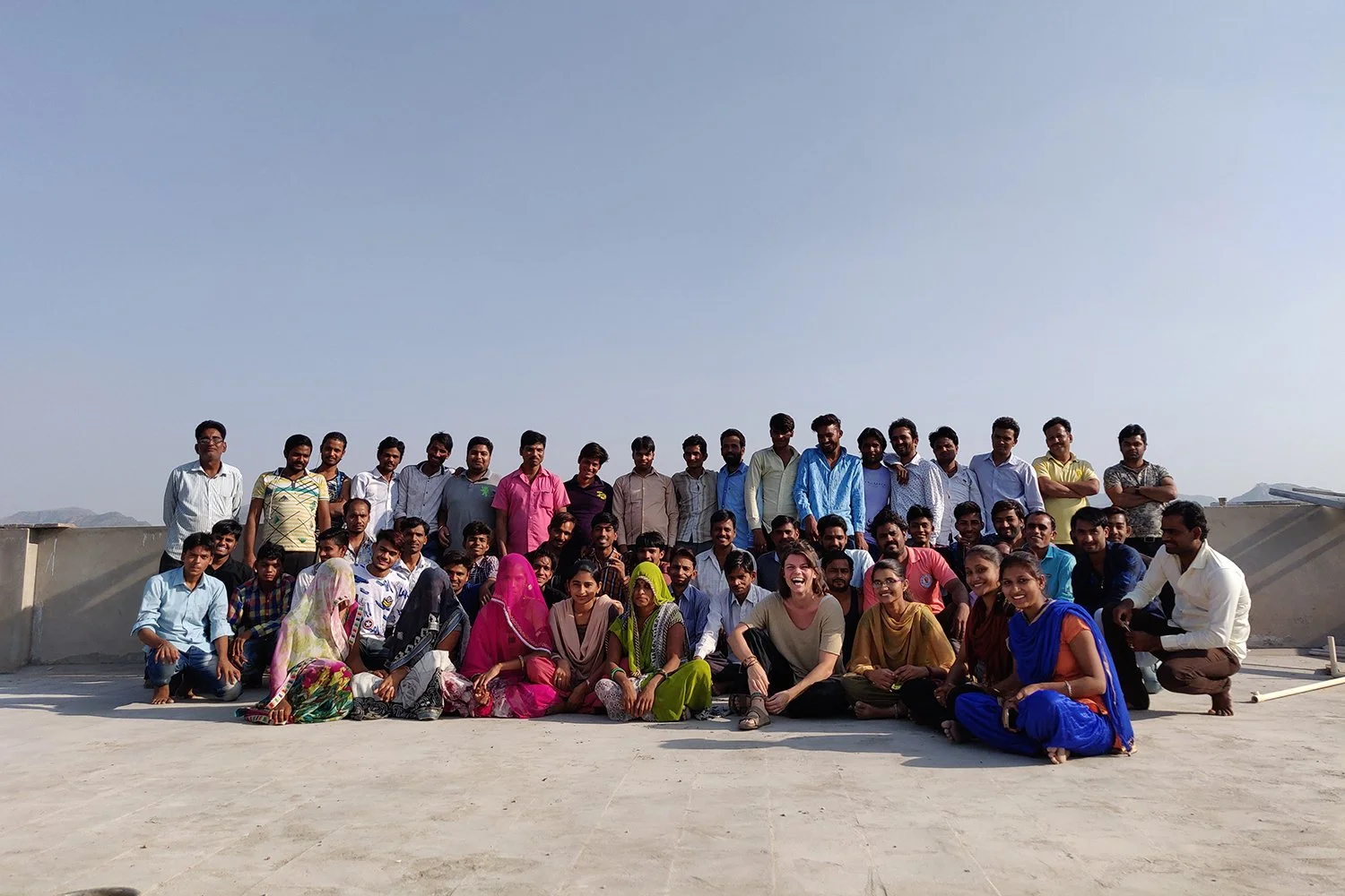 Lucy & the team in India