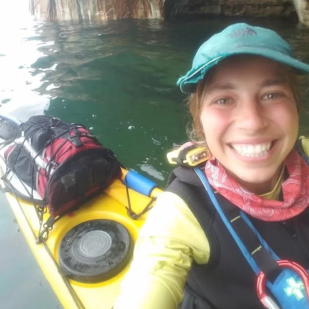 LEXI BRUNO - Adventure guide, outdoor enthusiast ABOUT: Lexi grew up in central Minnesota but fell in love with the Northwoods early on in life during family camping trips. This inherent draw toward the big woods and Lake Superior brought her to the University of Minnesota Duluth where she studied Environmental and Outdoor Education. During her time at UMD she landed a spot as a sea kayak guide where her love for paddling was solidified. After graduating, she and a friend circumnavigated Lake Superior via sea kayak. Since her trip in 2016 she has been working toward her career as a nature based preschool teacher. PERSONAL INTERESTS: Lexi especially enjoys paddling, camping, bird watching, learning about the natural world and exploring with friends. CERTIFICATIONS: CPR and Basic First Aid, BAS in Environmental and Outdoor Ed