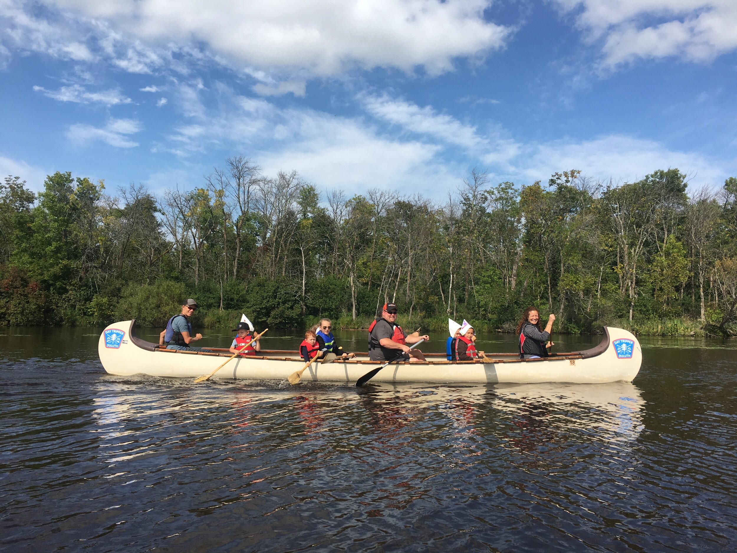 Group canoe tours