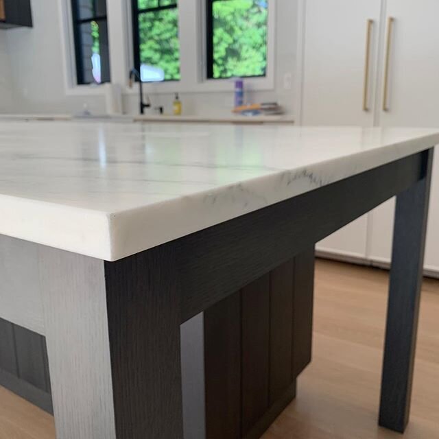 Sneak peak at this gorgeous kitchen in our new construction project in the north end of Newburyport!
*
This beauty is Olympian White Danby marble from Vermont and I&rsquo;m smitten. Can&rsquo;t wait to show you finished pictures of this kitchen -so c