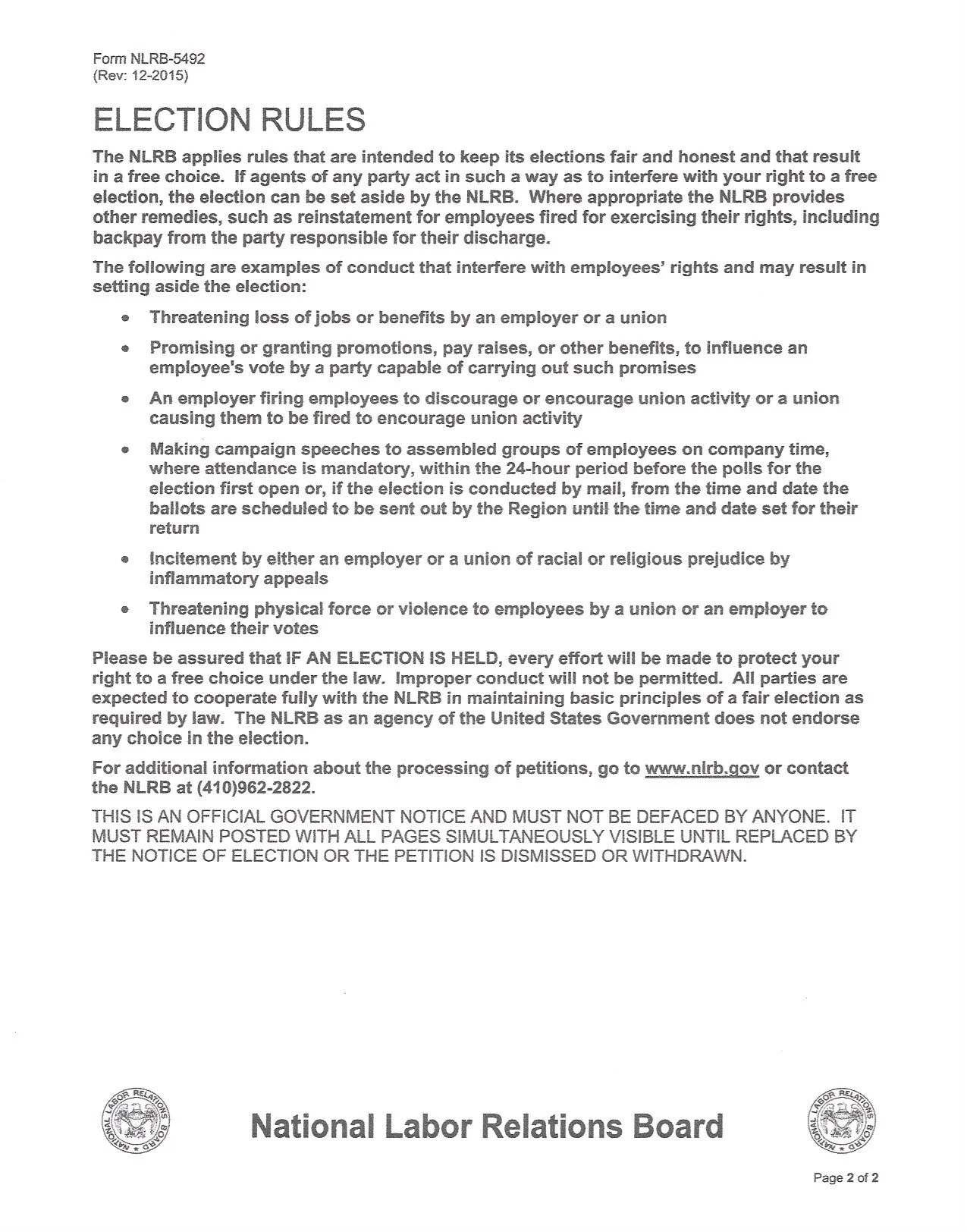 Union Notification Letters Unionization Information — DC SAFE