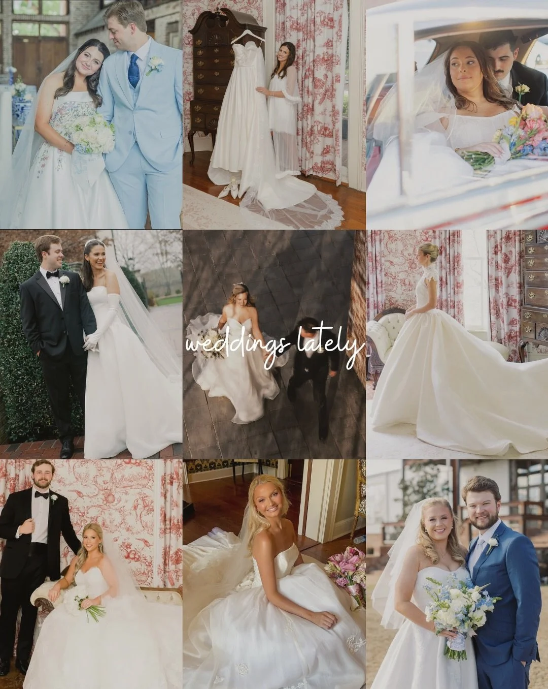 Weddings lately 🤍 A few beautiful days we&rsquo;ve loved being a part of. Thank you to our brides for trusting us on your biggest day!

Swipe for a little behind-the-scenes from wedding mornings at La Rousse. ✨

#LaRousseSalon #OxfordMSWeddings #Mis