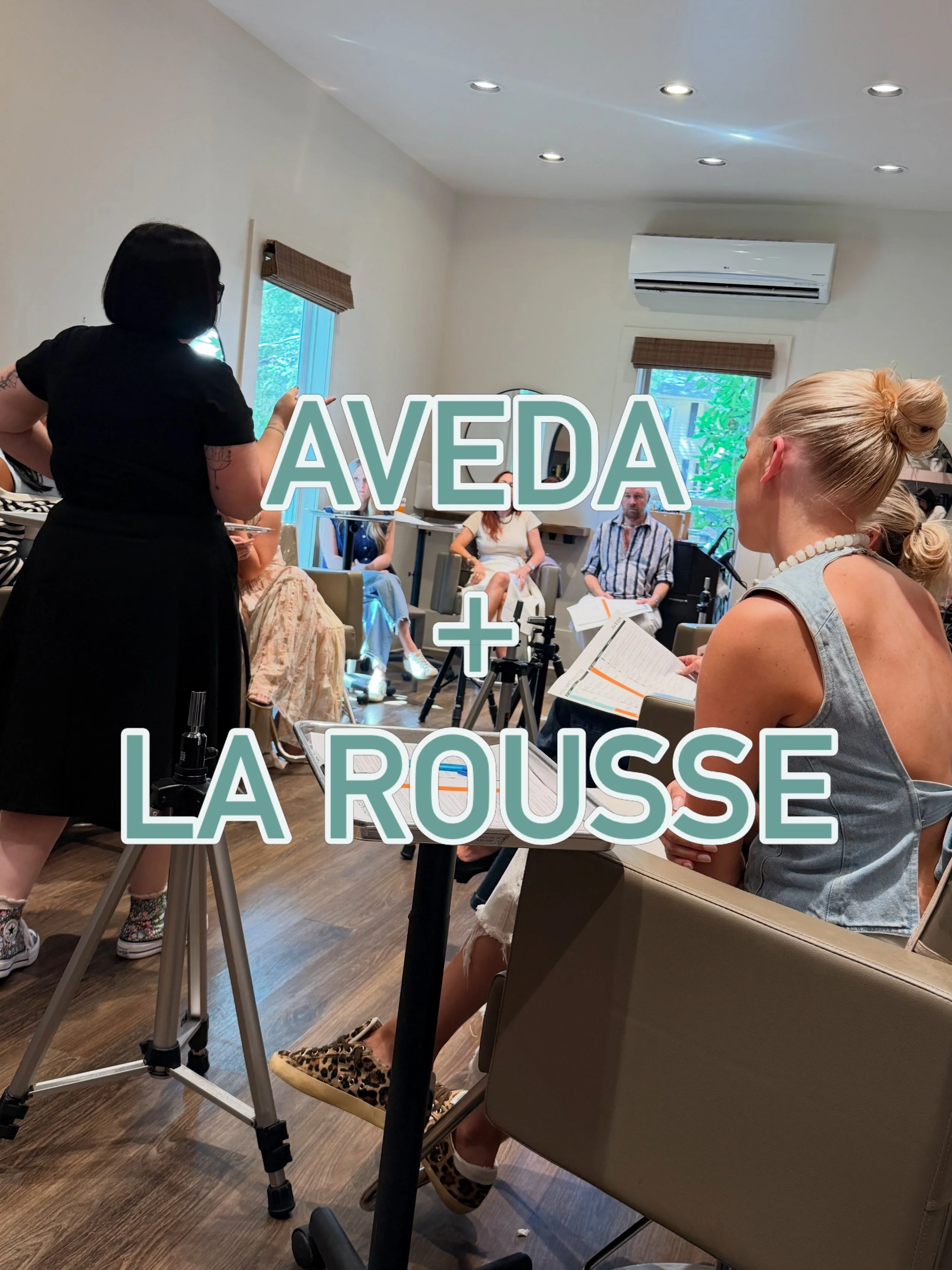 There&rsquo;s always more to learn. 🤍✨
.
We loved spending time together as a team while continuing our education with @aveda . From learning new techniques to sharing ideas and growing alongside one another, days like this remind us that becoming b
