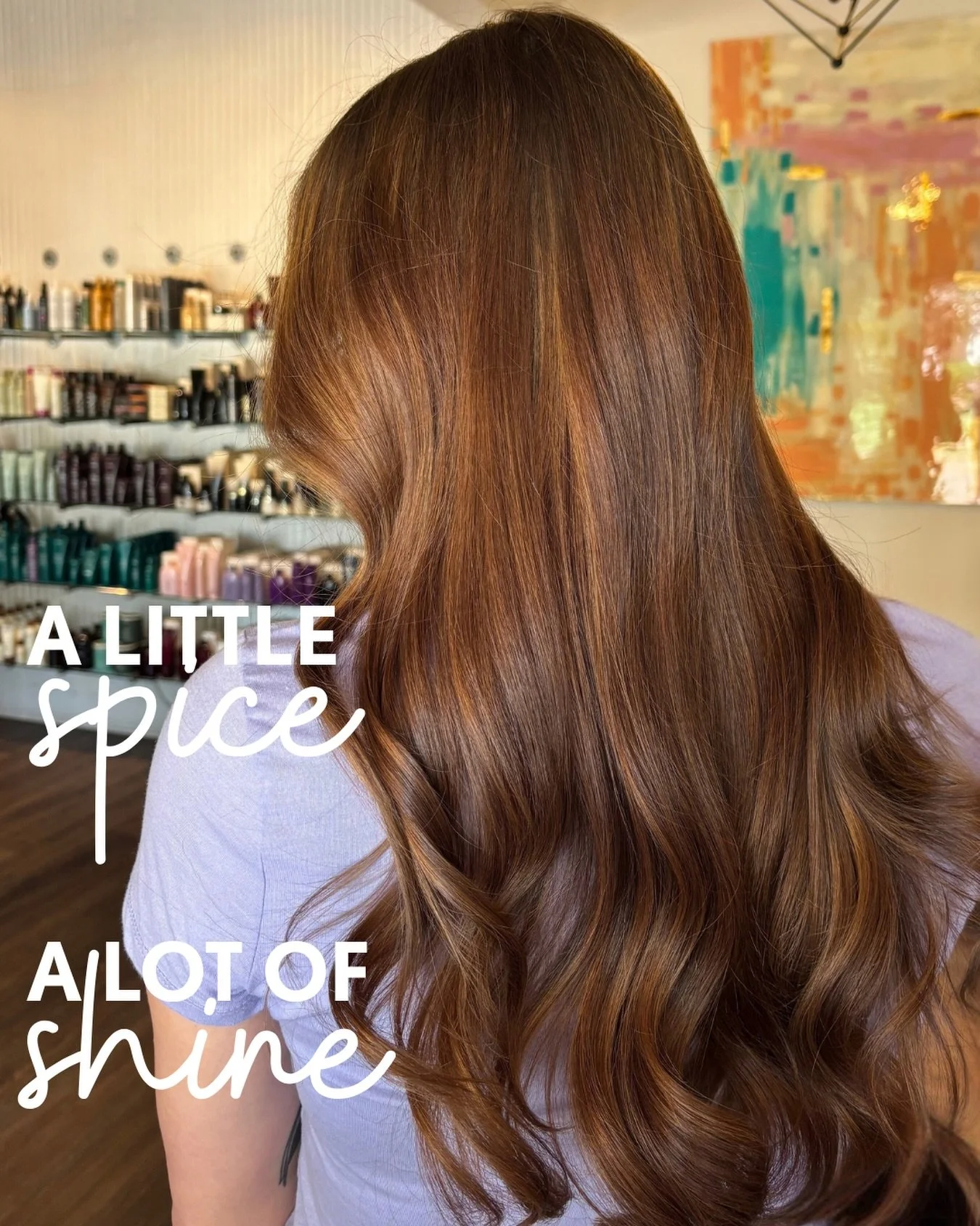 A little spice. A lot of shine. 🤎
.
Rich brunette with warm cinnamon dimension that catches the light in all the right places. Proof that going darker doesn&rsquo;t mean losing dimension.
.
#LaRousseSalon #OxfordMS #OxfordMSSalon #BrunetteHair #Cinn