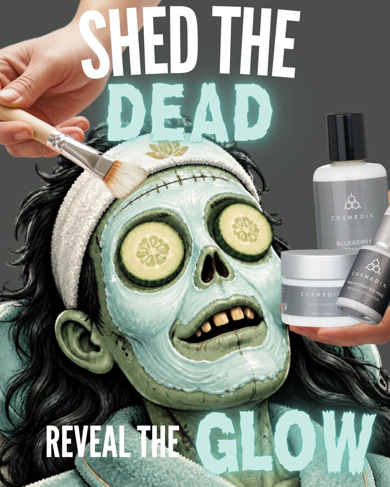 Shed the dead. Reveal the glow. 👻✨�

Dead skin is not the fall layer we&rsquo;re going for. Refresh dull-looking skin with a @cosmedix_ peel tailored to you and give your glow a little revival.

Ready to ghost the dullness? Book your peel at La Rous