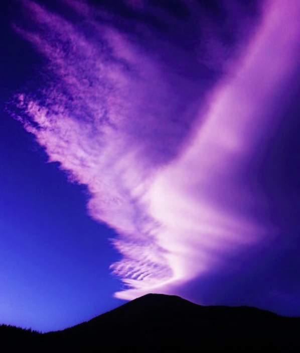 Cloud formation over Mammoth Mountain