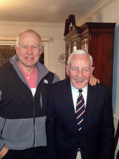 Dean with Peter Berrington in March of 2015