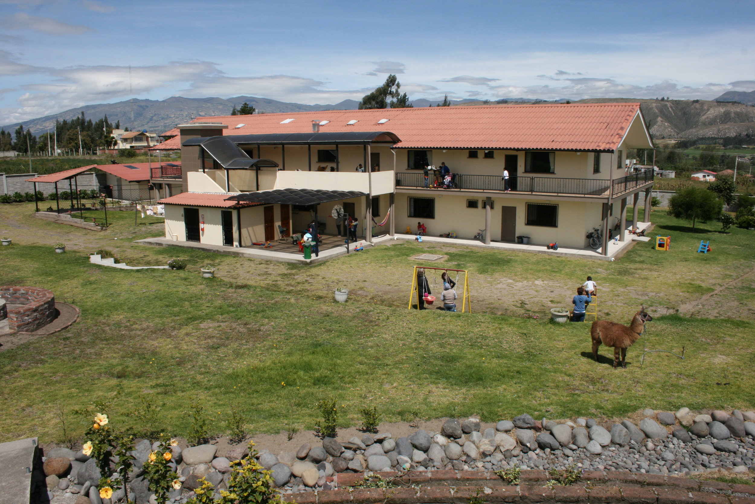 The completed 11,000 ft. home Dean designed & built in Latacunga, Ecuador