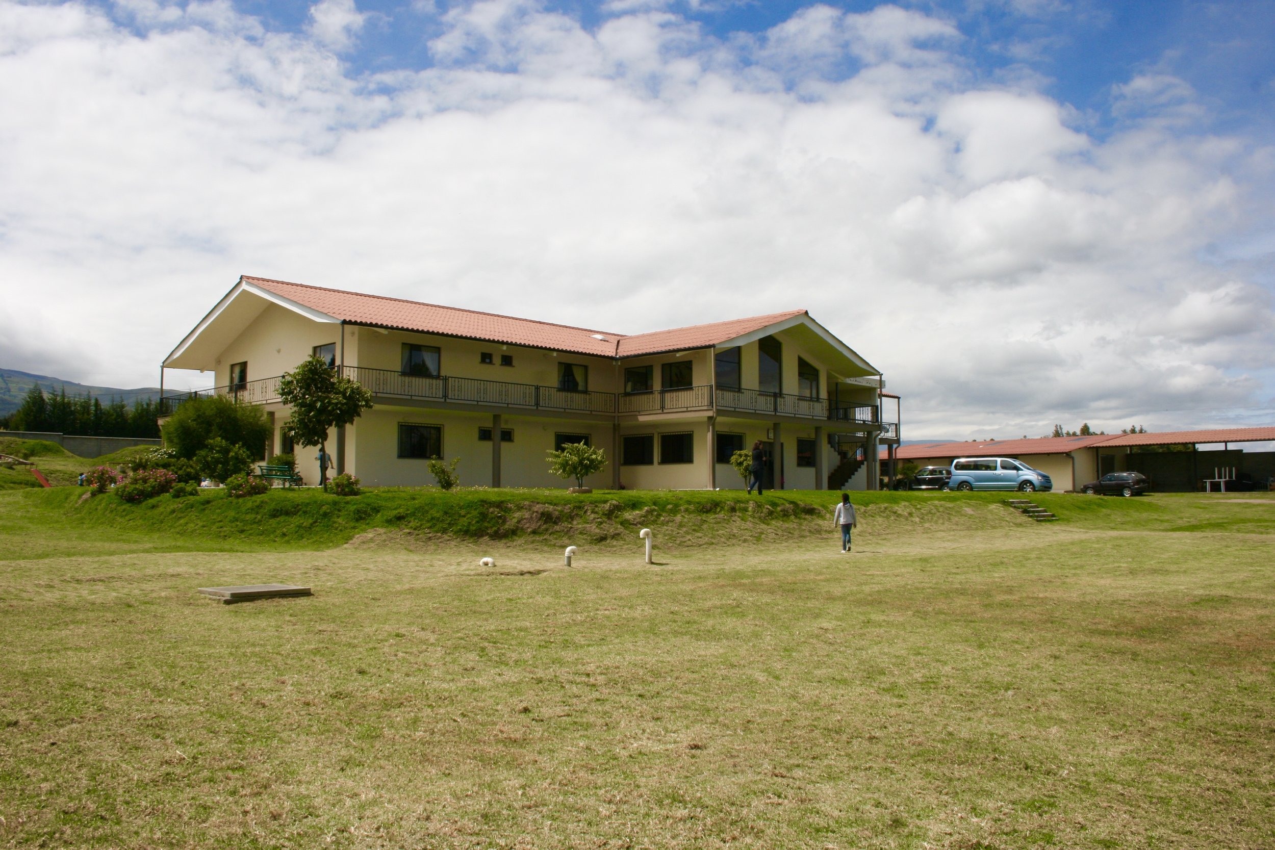 The completed 11,000 ft. home Dean designed & built in Latacunga, Ecuador