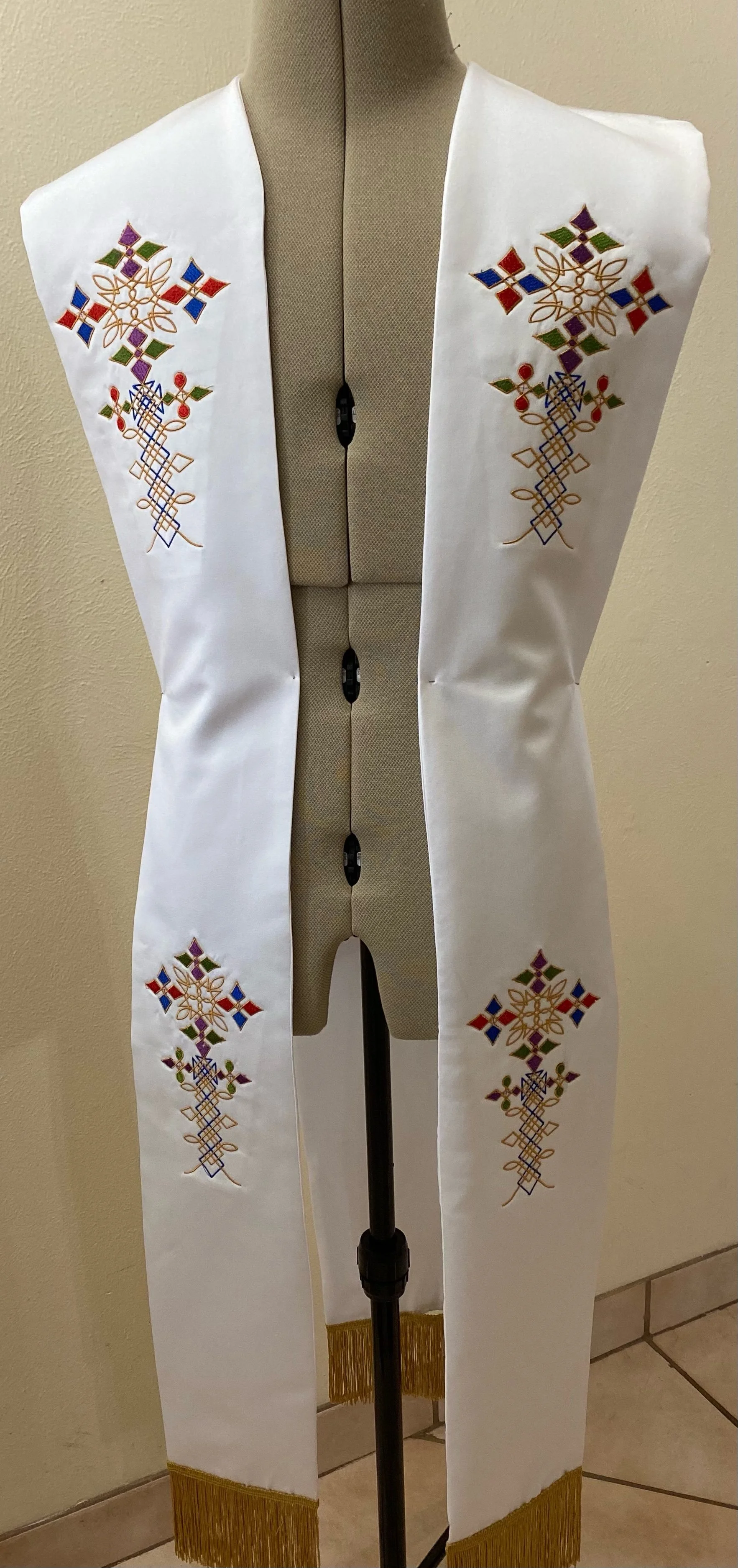 Embroidered Pastoral Stole