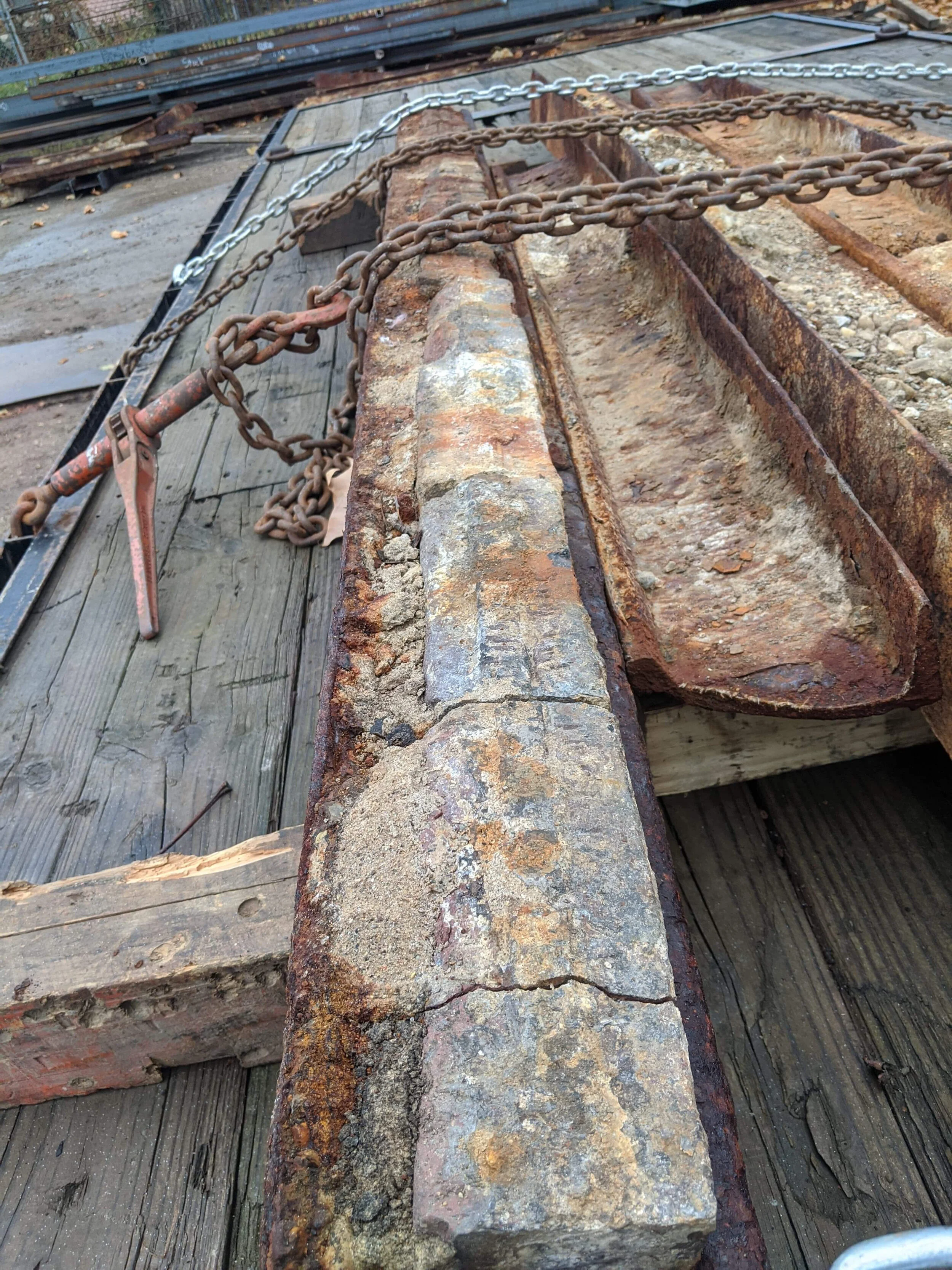 Historic rails from College Avenue reunited with last Indianapolis streetcar
