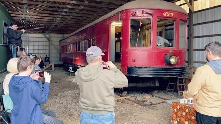 ⚡️ It's been an electrifying year bringing Union Traction interurban No. 429 back to life for the first time in 83 years - even more so was sharing the Hoosier icon in action at our sold-out public open house! Thanks to the support of donors from acr