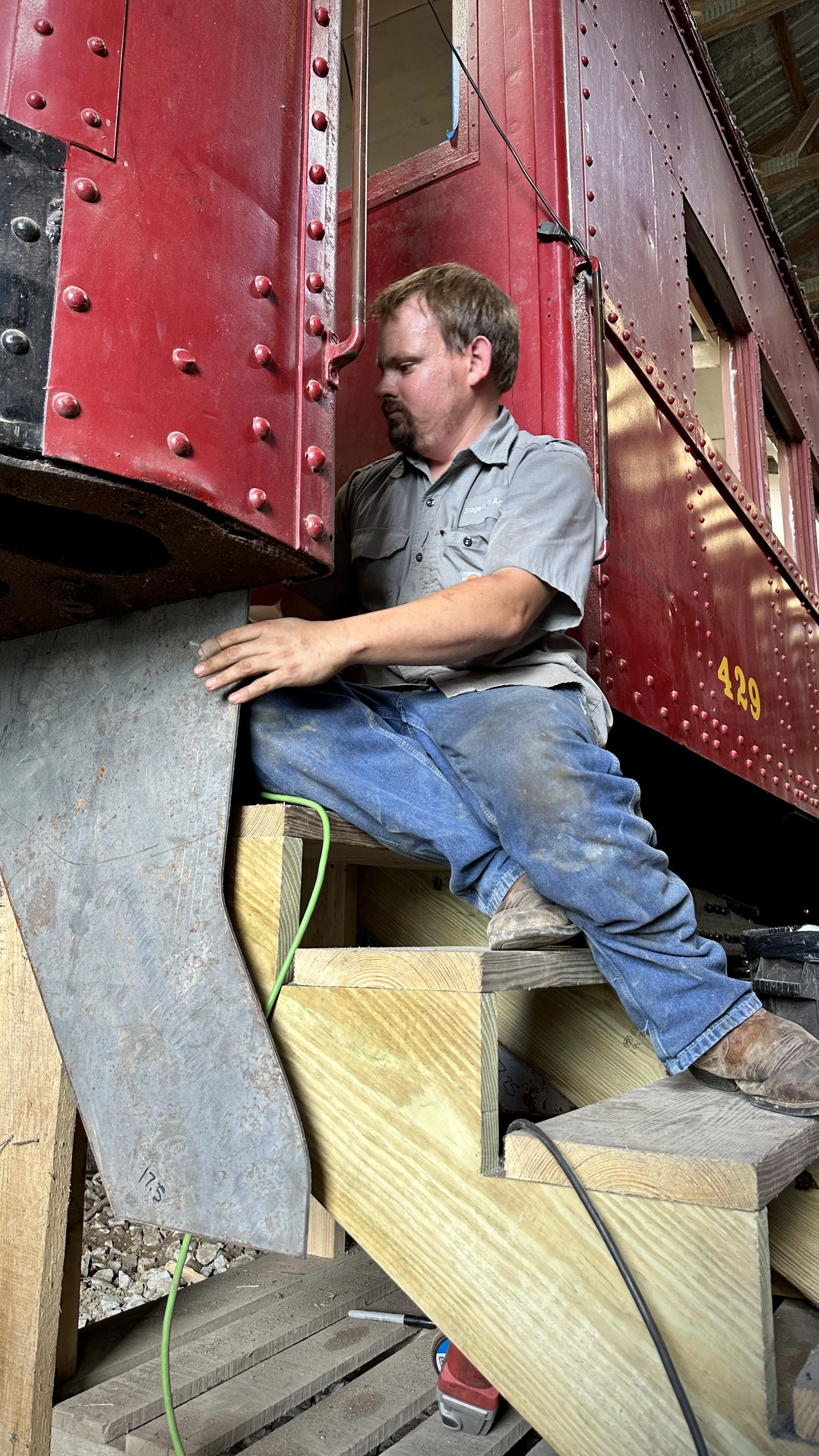 Grant awarded for interurban Restoration steps, ladders and "cowcatcher"
