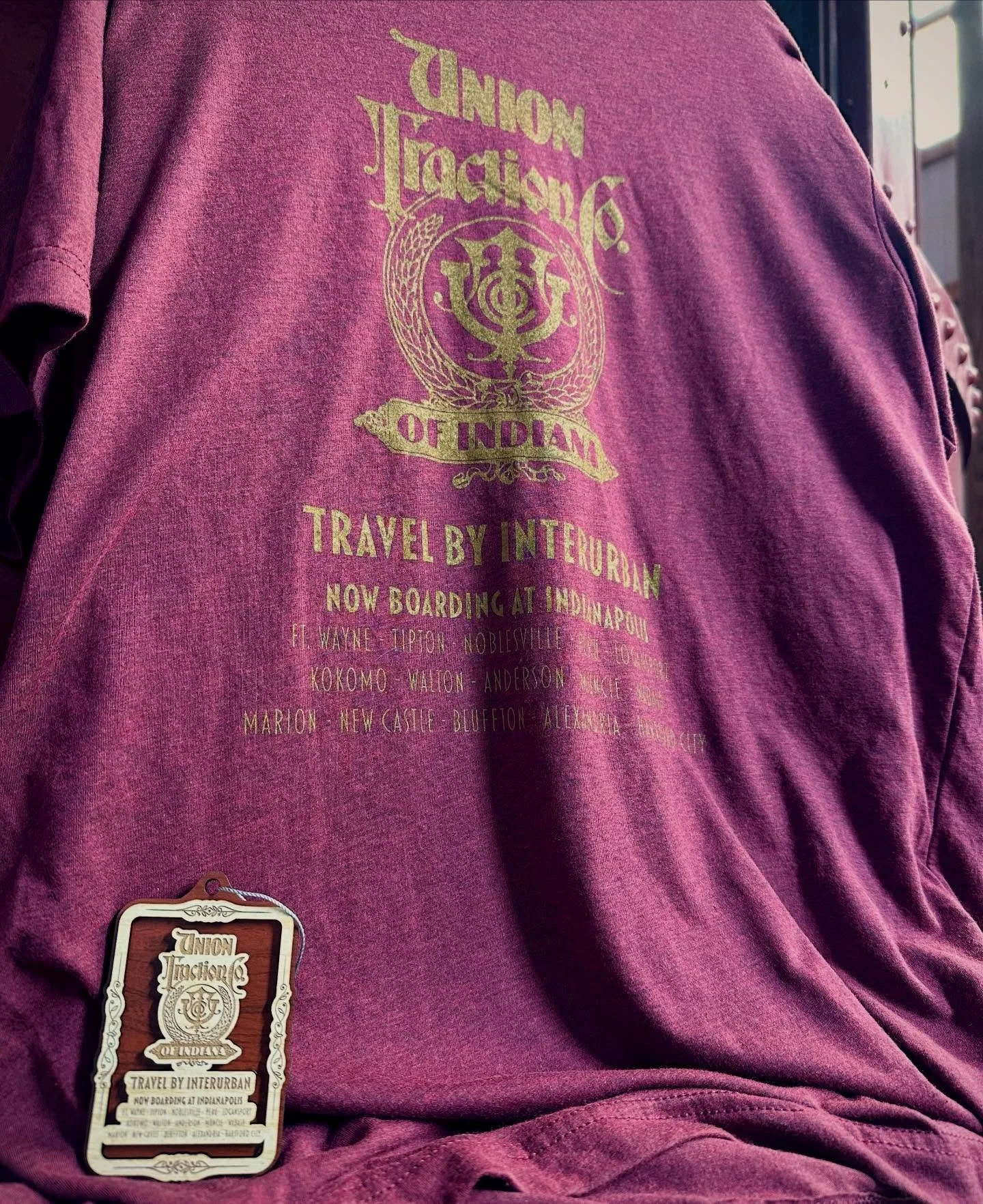 ⚡️ 𝟐𝟎𝟐𝟔 𝐝𝐨𝐧𝐨𝐫 𝐦𝐞𝐦𝐛𝐞𝐫 𝐬𝐡𝐢𝐫𝐭𝐬 𝐚𝐧𝐝 𝐨𝐫𝐧𝐚𝐦𝐞𝐧𝐭𝐬 𝐚𝐫𝐞 𝐡𝐞𝐫𝐞! ⚡️This year's design features the original Union Traction logo, along with the major Indiana cities and towns served by the Union Traction interurban railway.