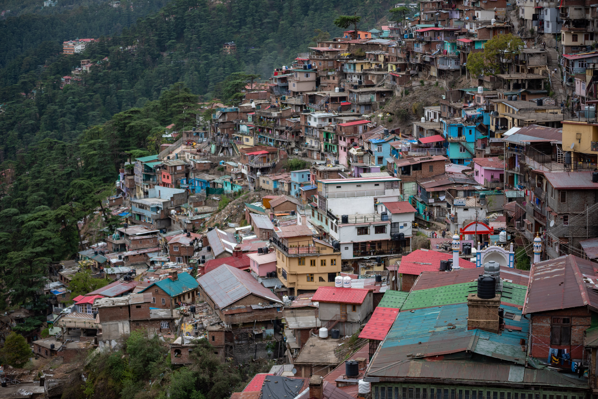 Krishnanagar laid out along the lower hill slopes of Shimla