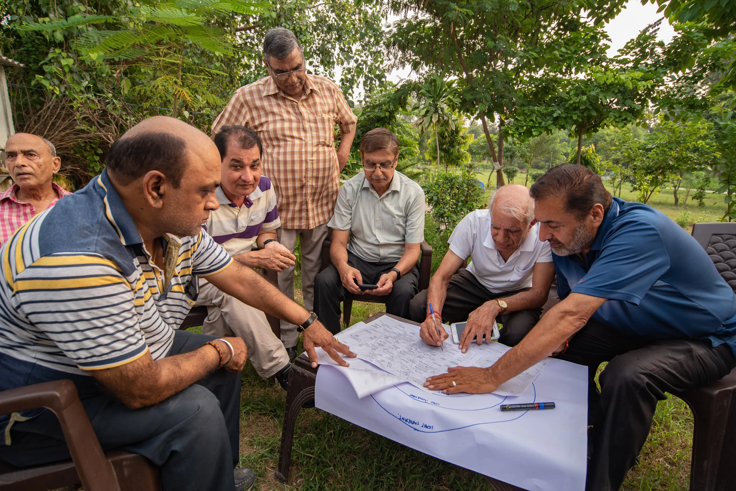 Group 1 discussing the assets