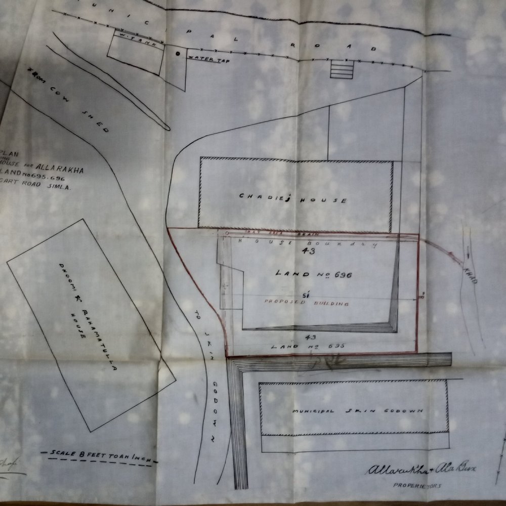 Site plan of building near Slaughter House