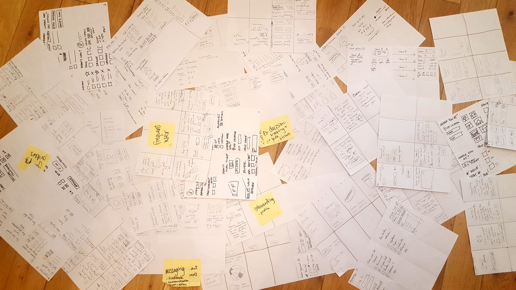 This led to a huge pile of sketches and ideas to work from moving into concept sketching. Though helpful in terms of quantity of ideas, it led to a difficult editing process and a longer than usual concept test.